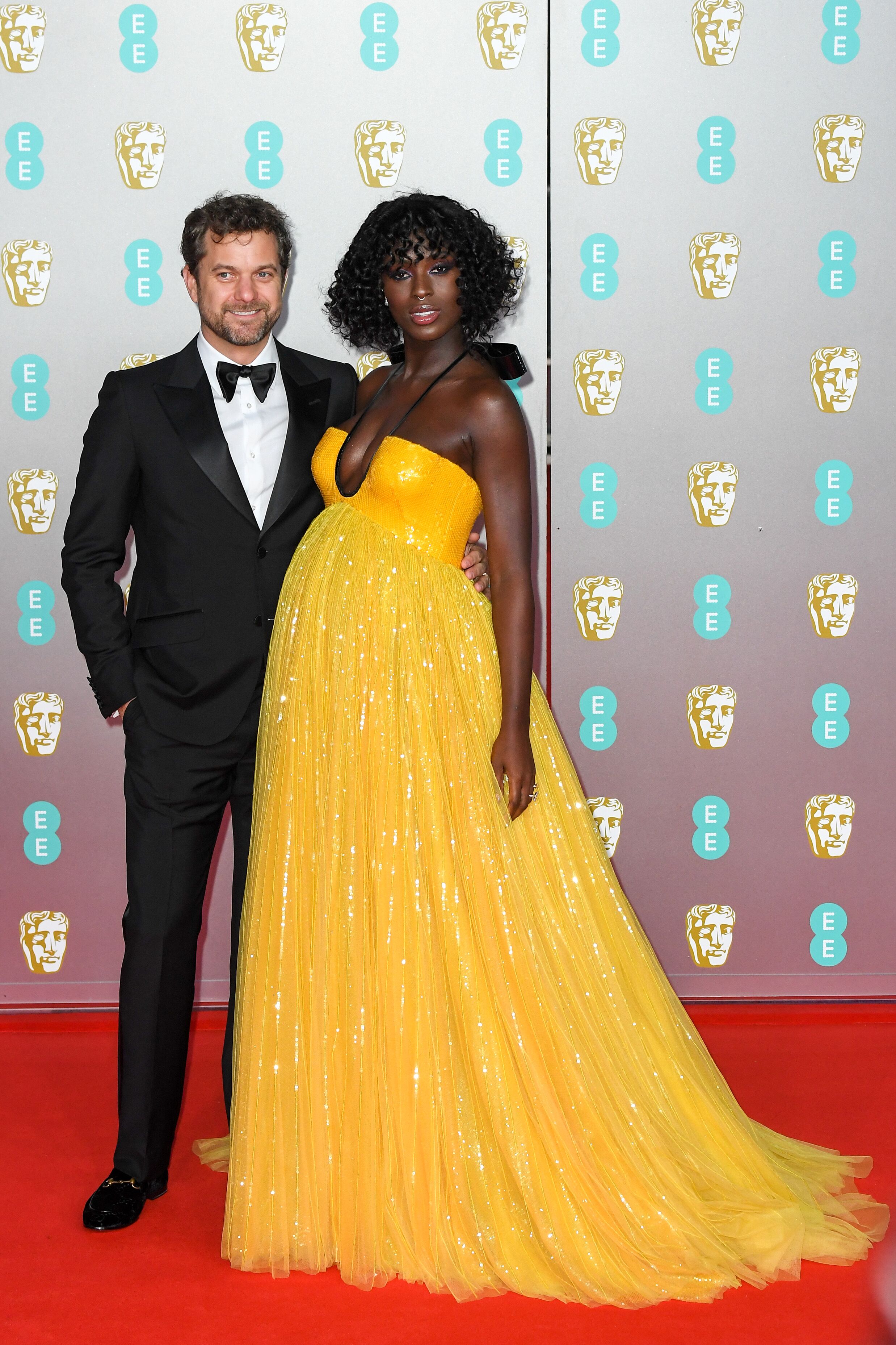 Jodie Turner-Smith and Joshua Jackson at the BAFTAs in London | Source: Getty Images/GlobalImagesUkraine