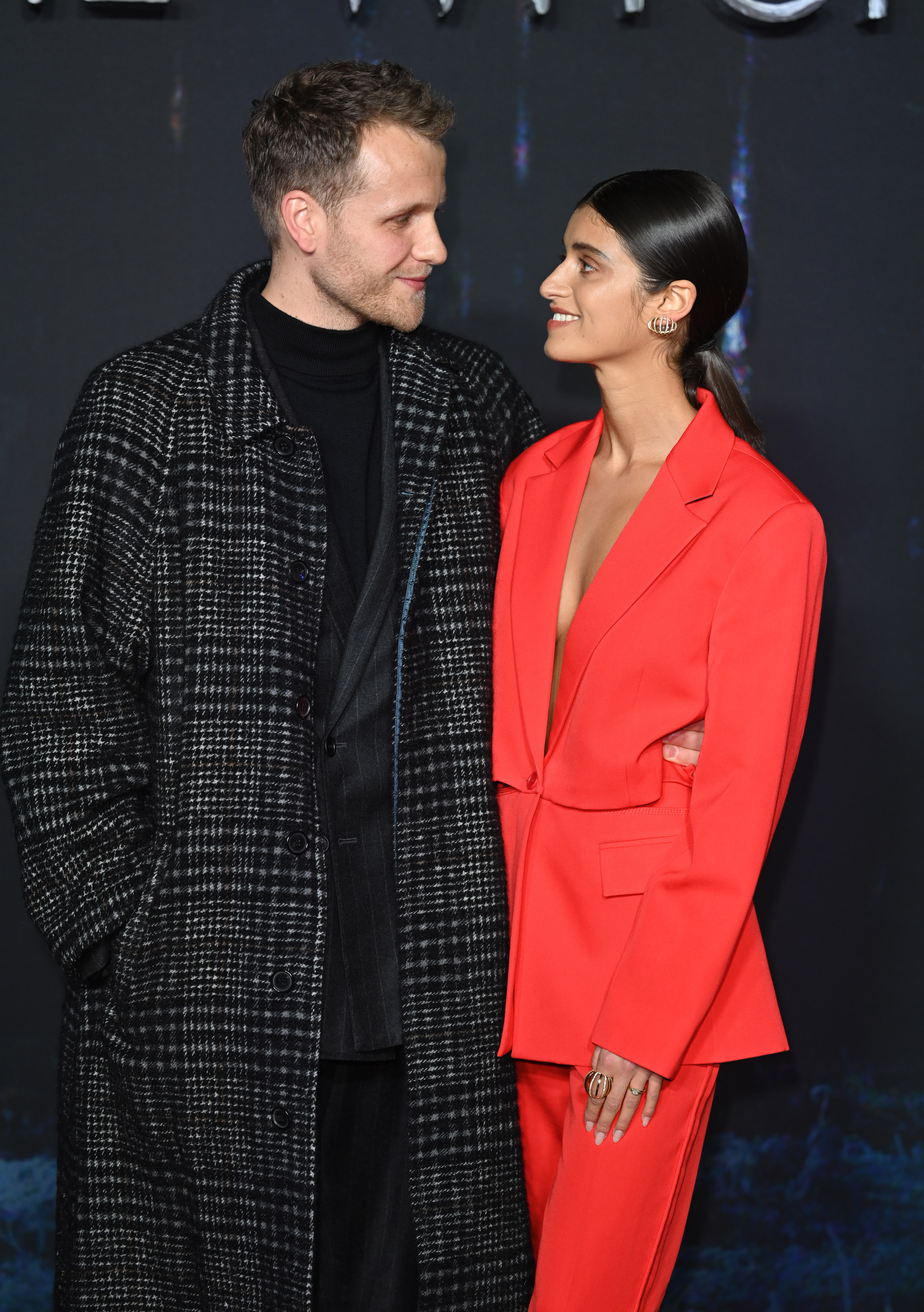 Josh Dylan and Anya Chalotra attend the world premiere of "The Witcher: Season 2" at Odeon Luxe Leicester Square, on December 1, 2021, in London, England. | Source: Getty Images