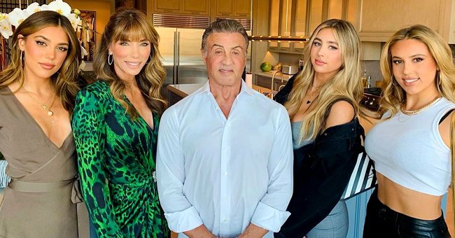 Sylvester Stallone Looks Ageless Alongside Supermodel Daughters Wife As He Turns 75