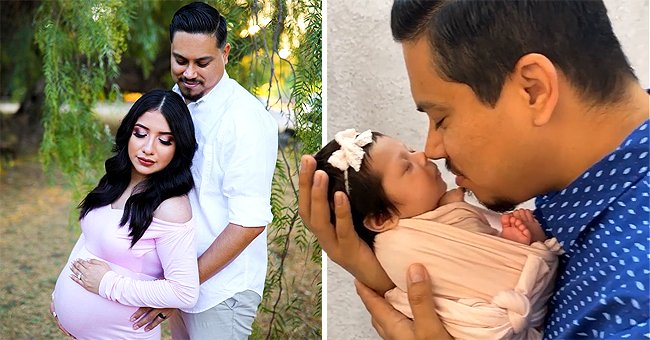 A side-by-side photo of James Alvarez and Yesenia Lisette Aguilar, and their daughter. | Source: instagram.com/__jamesalvarez