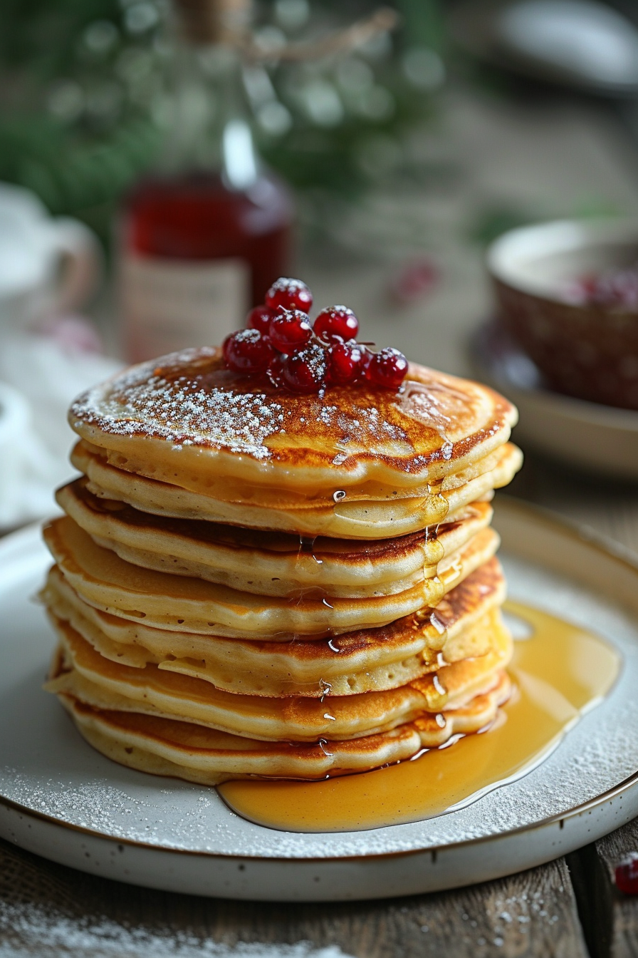 A plate of pancakes | Source: Midjourney