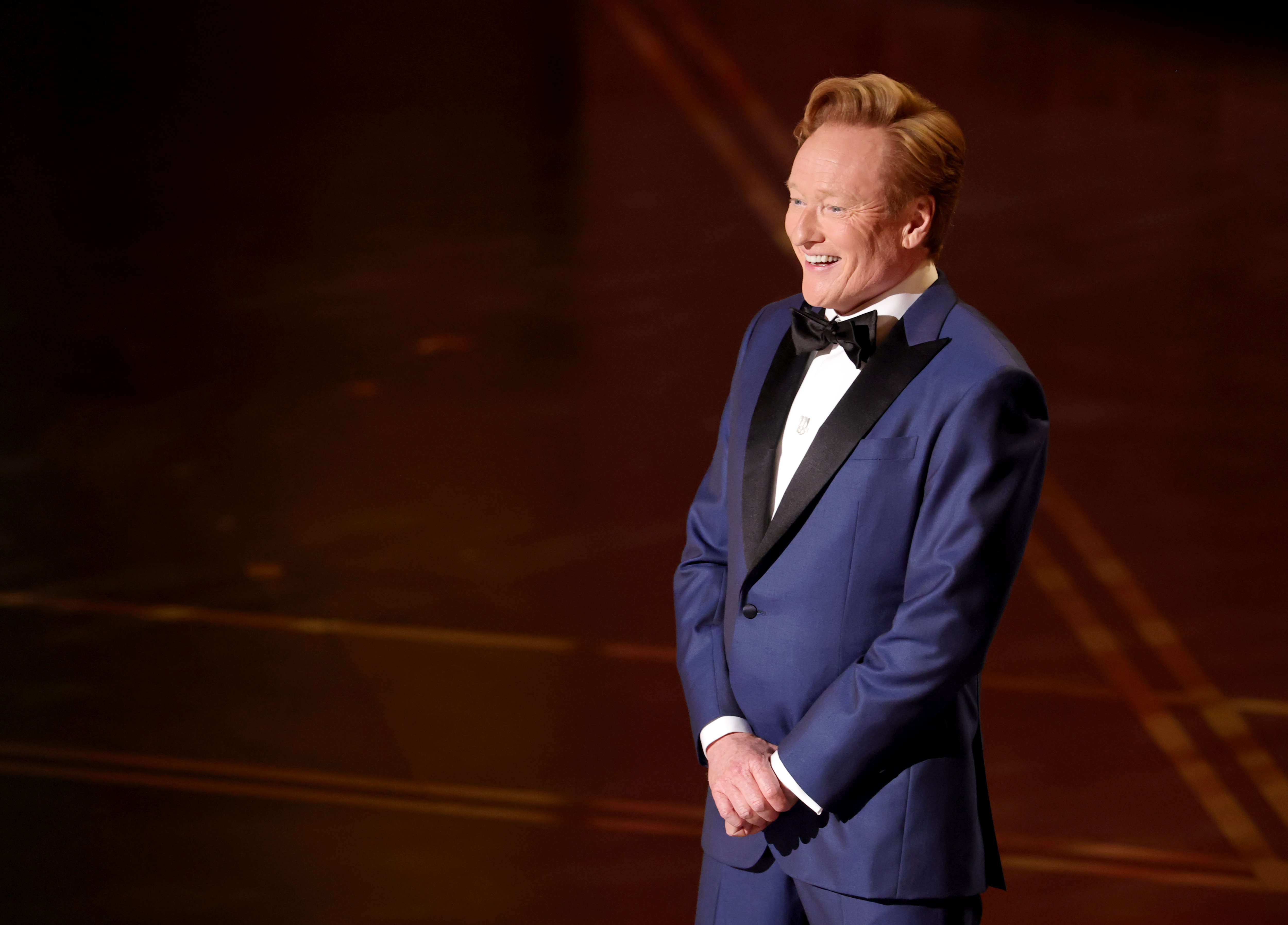 Conan O'Brien speaks onstage during the 98th Oscars at Dolby Theatre on March 15, 2026 in Hollywood, California | Source: Getty Images