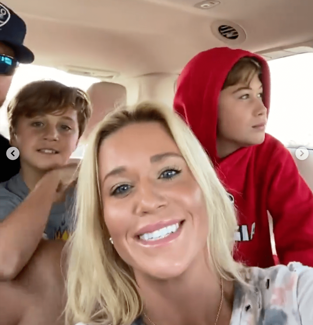 Luke Bryan, Tatum Christopher Bryan, Thomas Boyer Bryan, Caroline Boyer on their way to LeClaire Bryan, 2022 | Source: instagram.com/linabryan3/