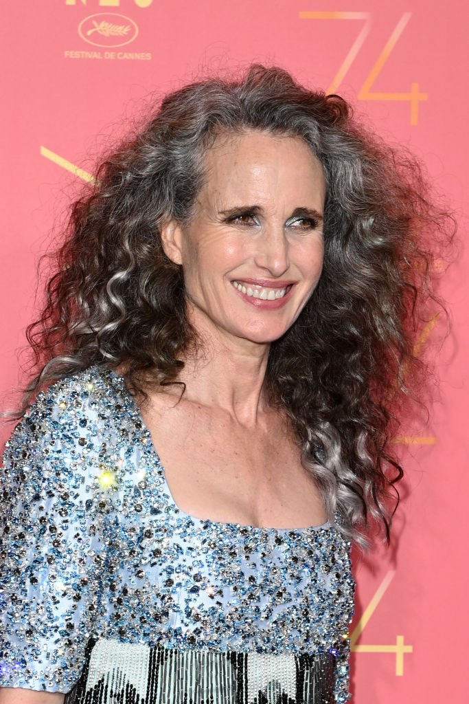 Andie MacDowell attends the opening ceremony gala dinner of the 74th annual Cannes Film Festival on July 06, 2021 in Cannes, France. | Source: Getty Images