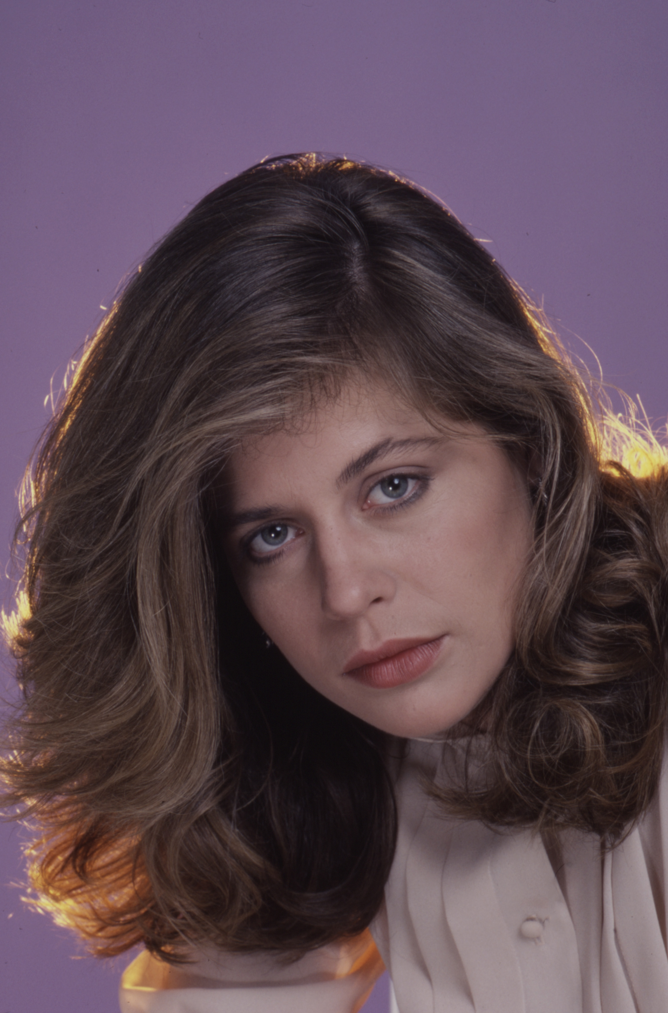 Linda Hamilton posing for a promotional photo for the series 