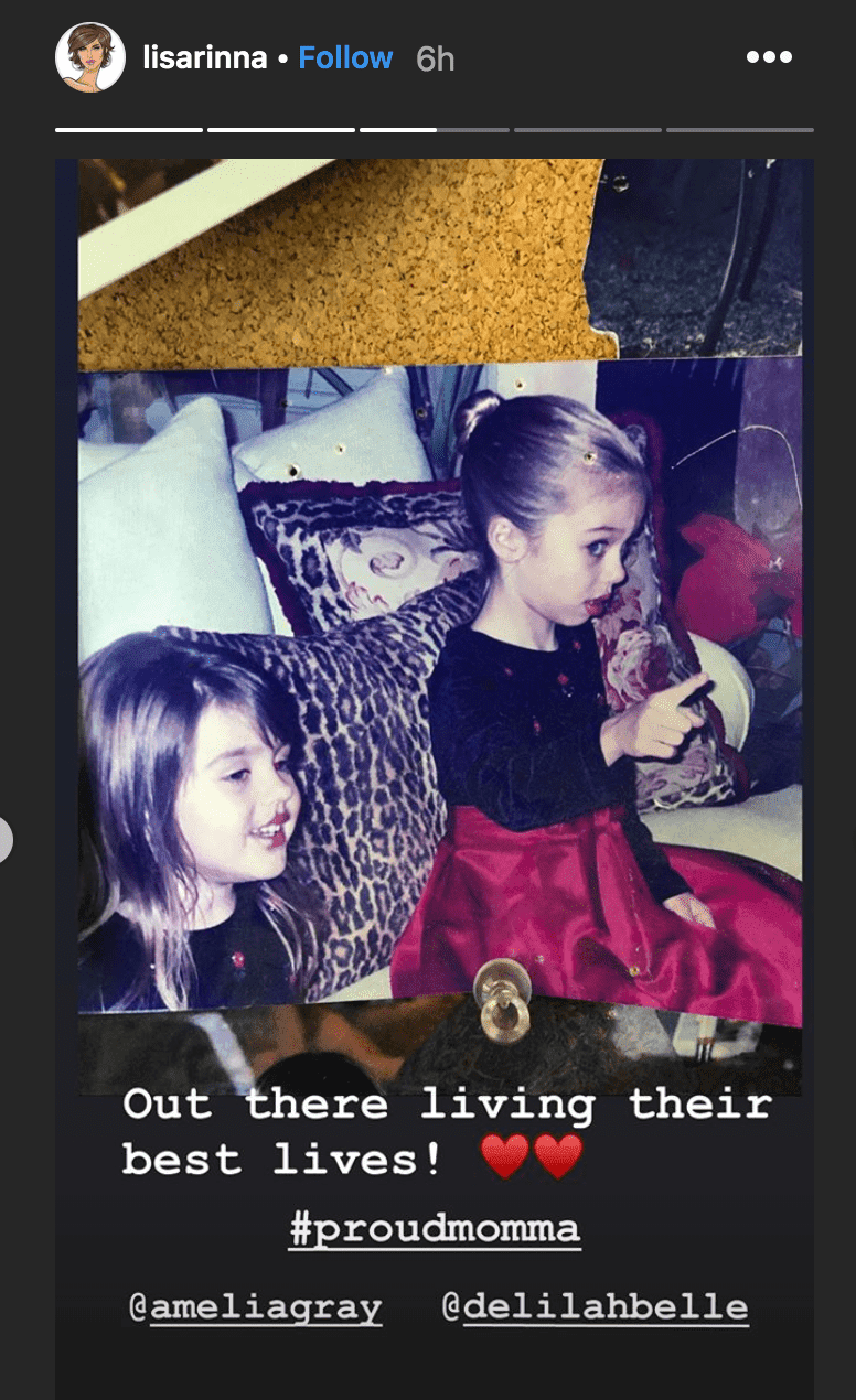 Lisa Rinna posts throwback of daughter, Amelia and Delilah, as missing them | Instagram.com/lisarinna 