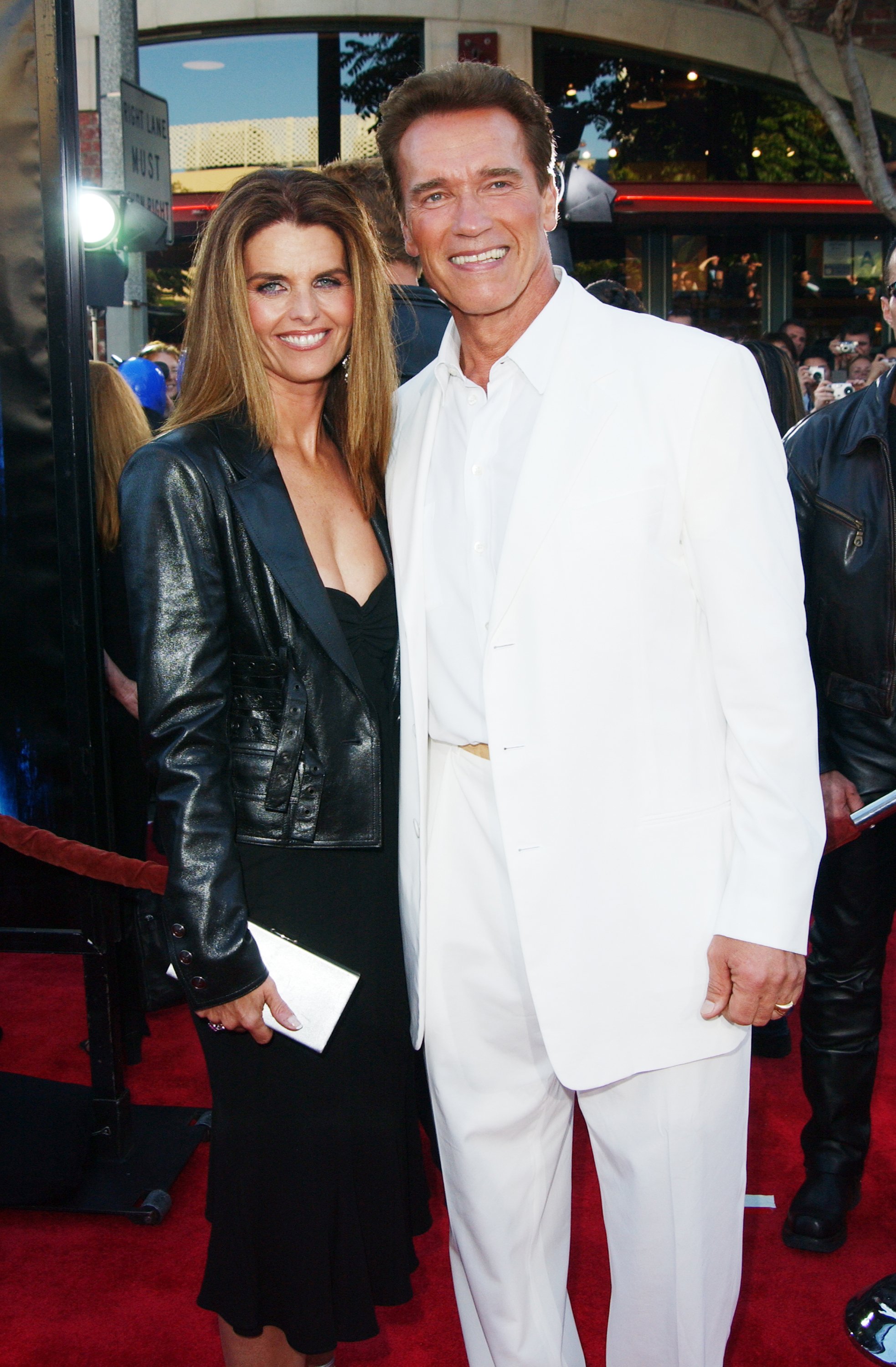 Actor Arnold Schwarzenegger and Maria Shriver at Mann Bruin in Los Angeles California | Source: Getty Images