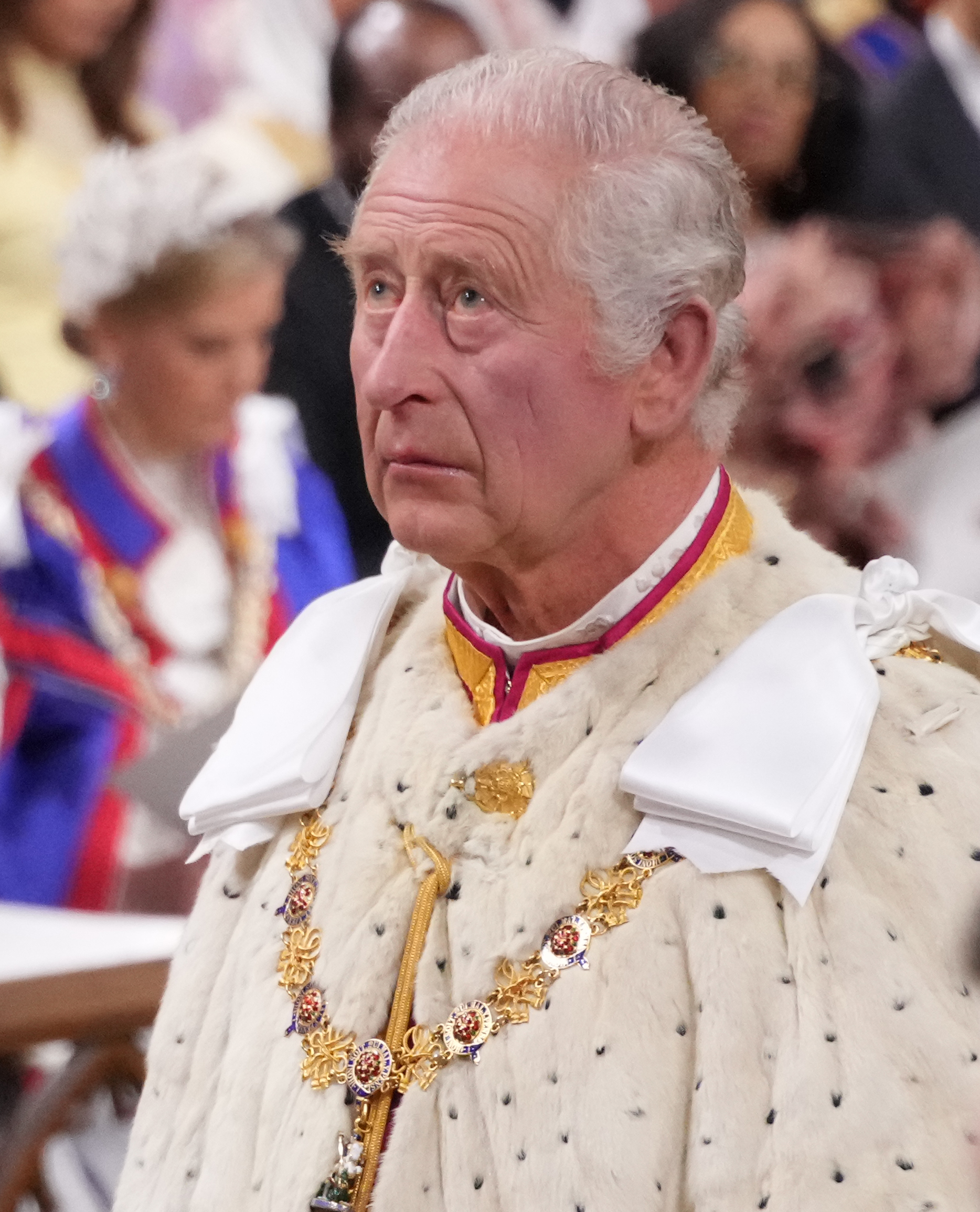 King Charles III during his and Queen Camilla's Coronation in London, England, on May 6, 2023. | Source: Getty Images