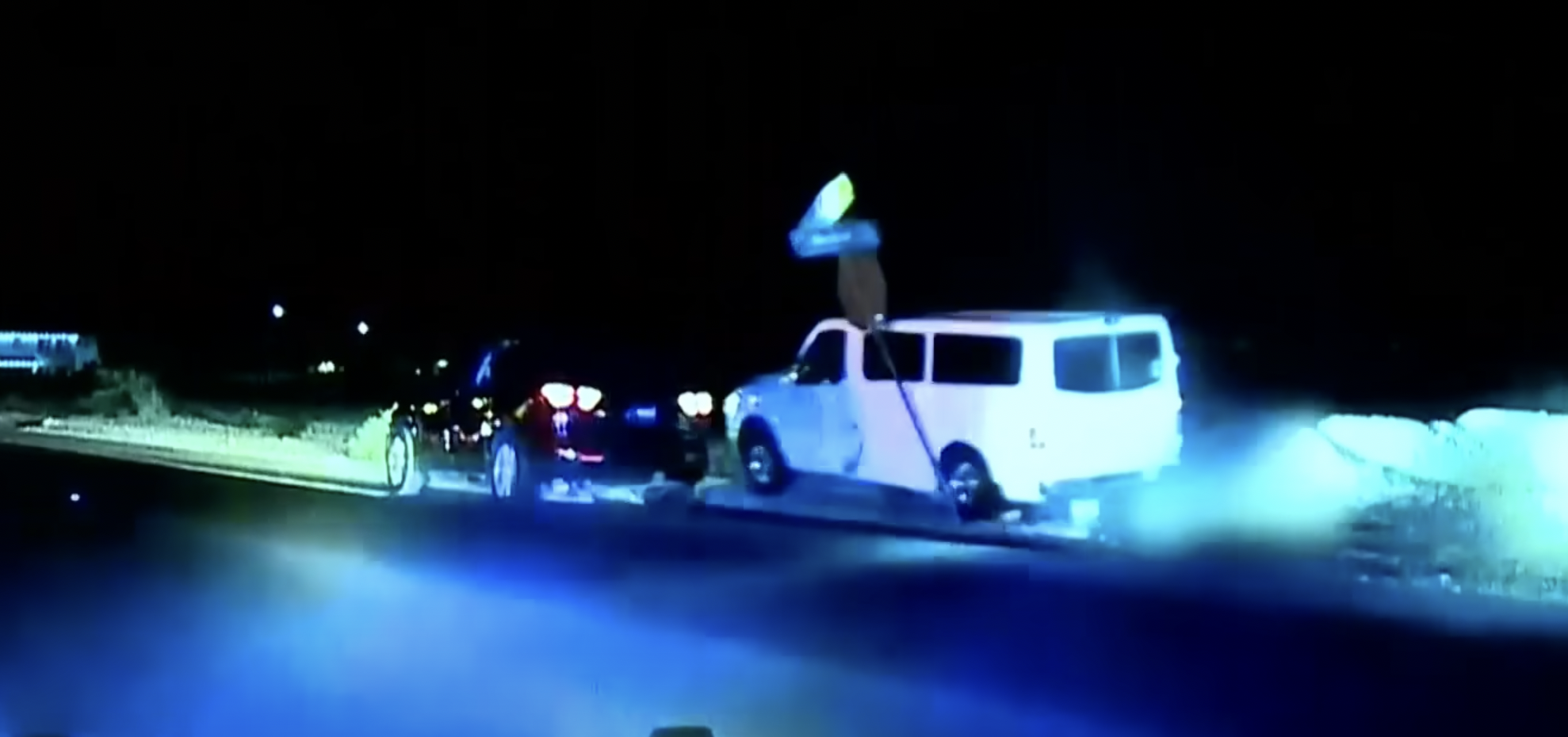 Jerry Lopez's van on the day of his death | Source: Youtube.com/@8NewsNowVegas