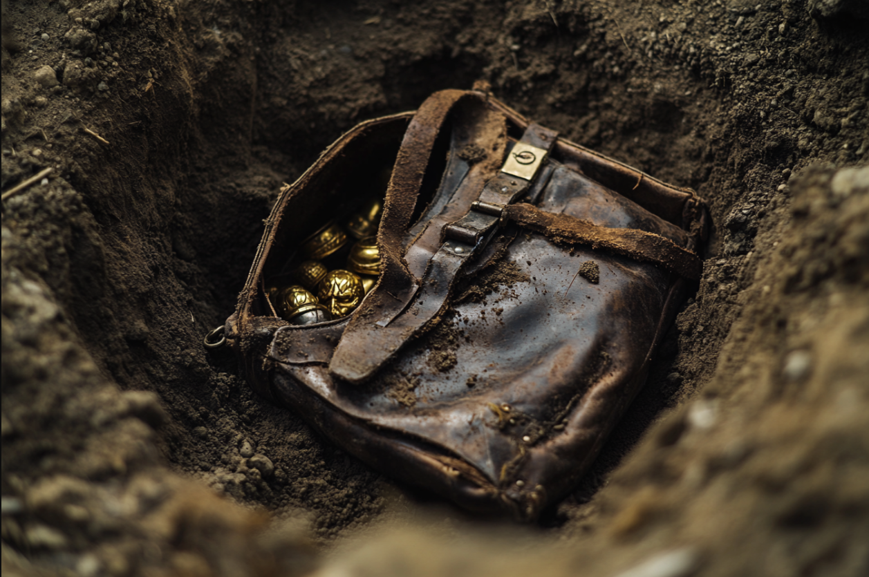 A bag filled with relics | Source: Midjourney