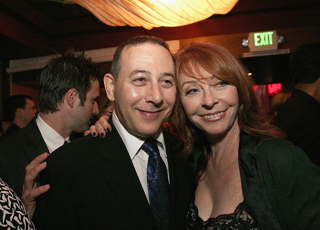Peterson with fellow Groundling's, Paul Reubens. Image Credit: Getty Images Peterson with fellow Groundling's, Paul Reubens. Image Credit: Getty Images