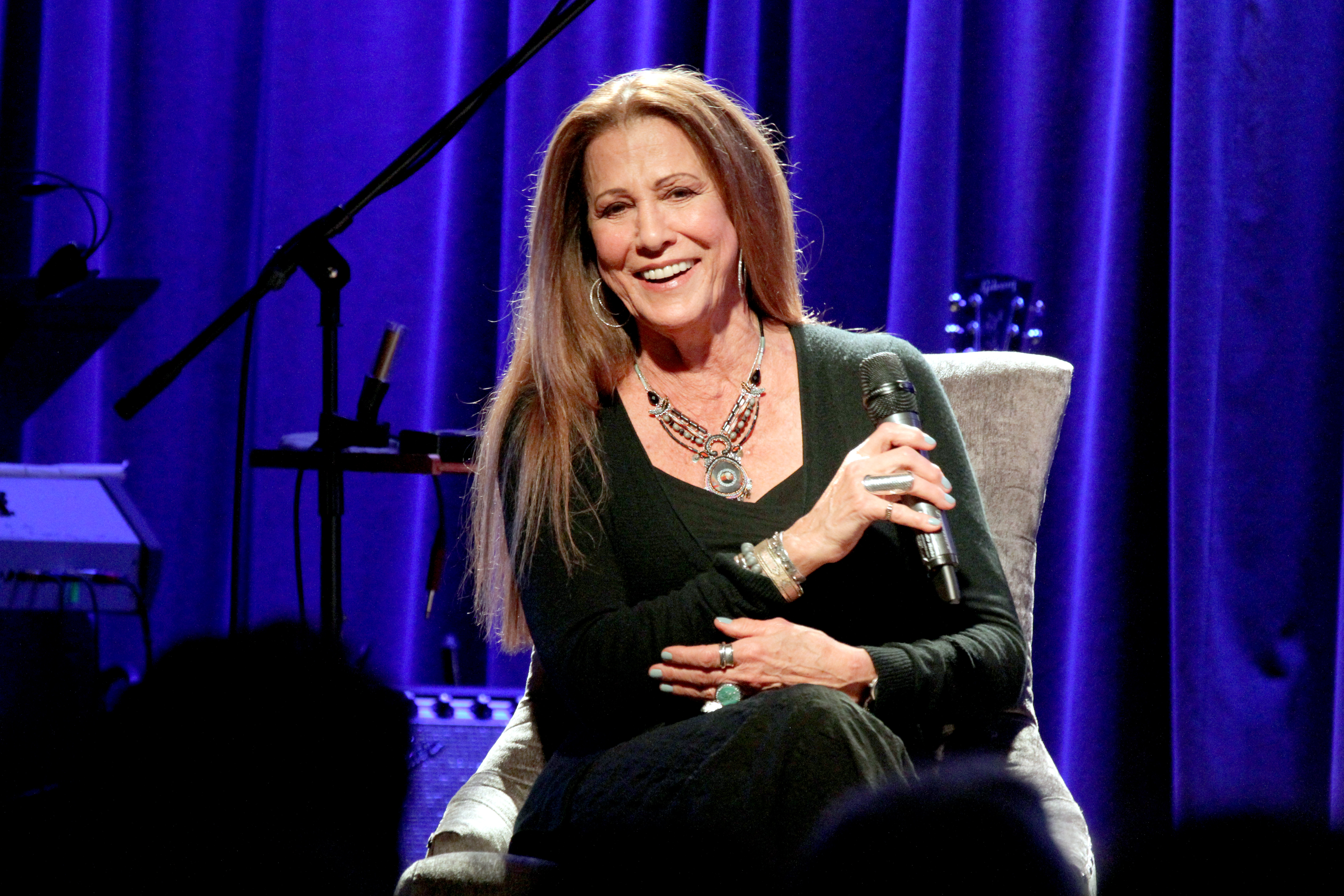 The songstress speaks onstage at The GRAMMY Museum on May 2, 2018 in Los Angeles, California | Source: Getty Images