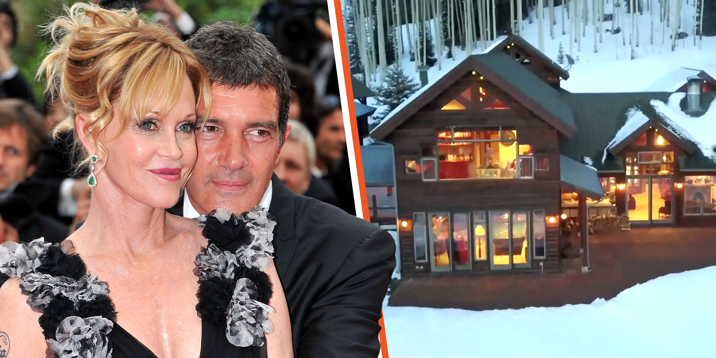 Melanie Griffith and Antonio Banderas | Melani Griffith's former vacation home | Source: Getty Images | youtube.com/ColdwellBankerRealEstateLLC