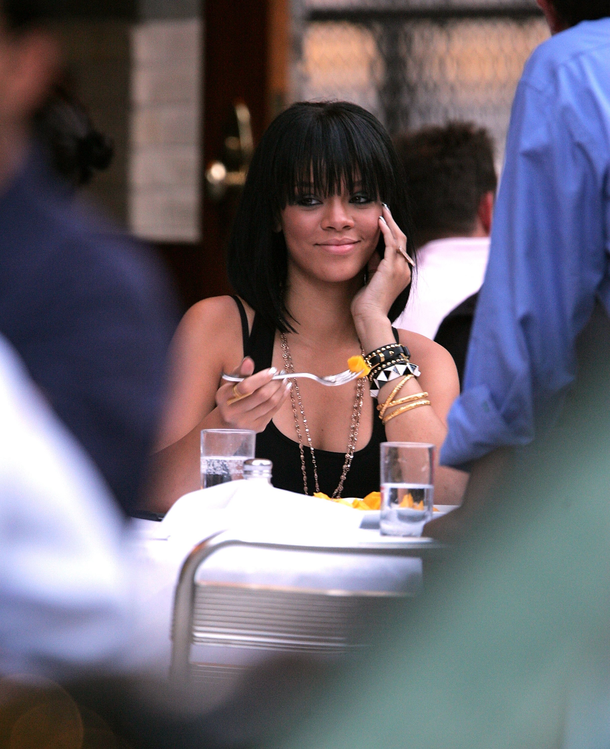 Rihanna at a restaurant in New York City | Source: Getty Images