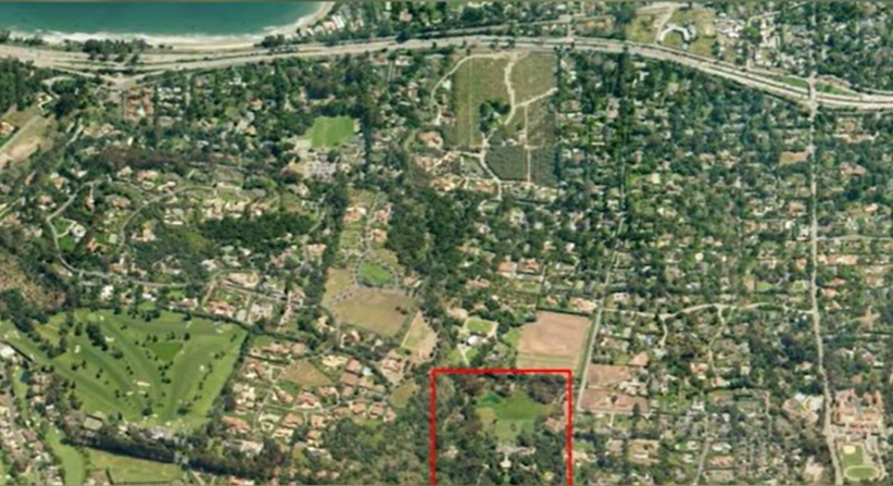 Eine Luftaufnahme von Oprah Winfreys Anwesen in Montecito, Kalifornien | Quelle: YouTube@FamousEntertainment