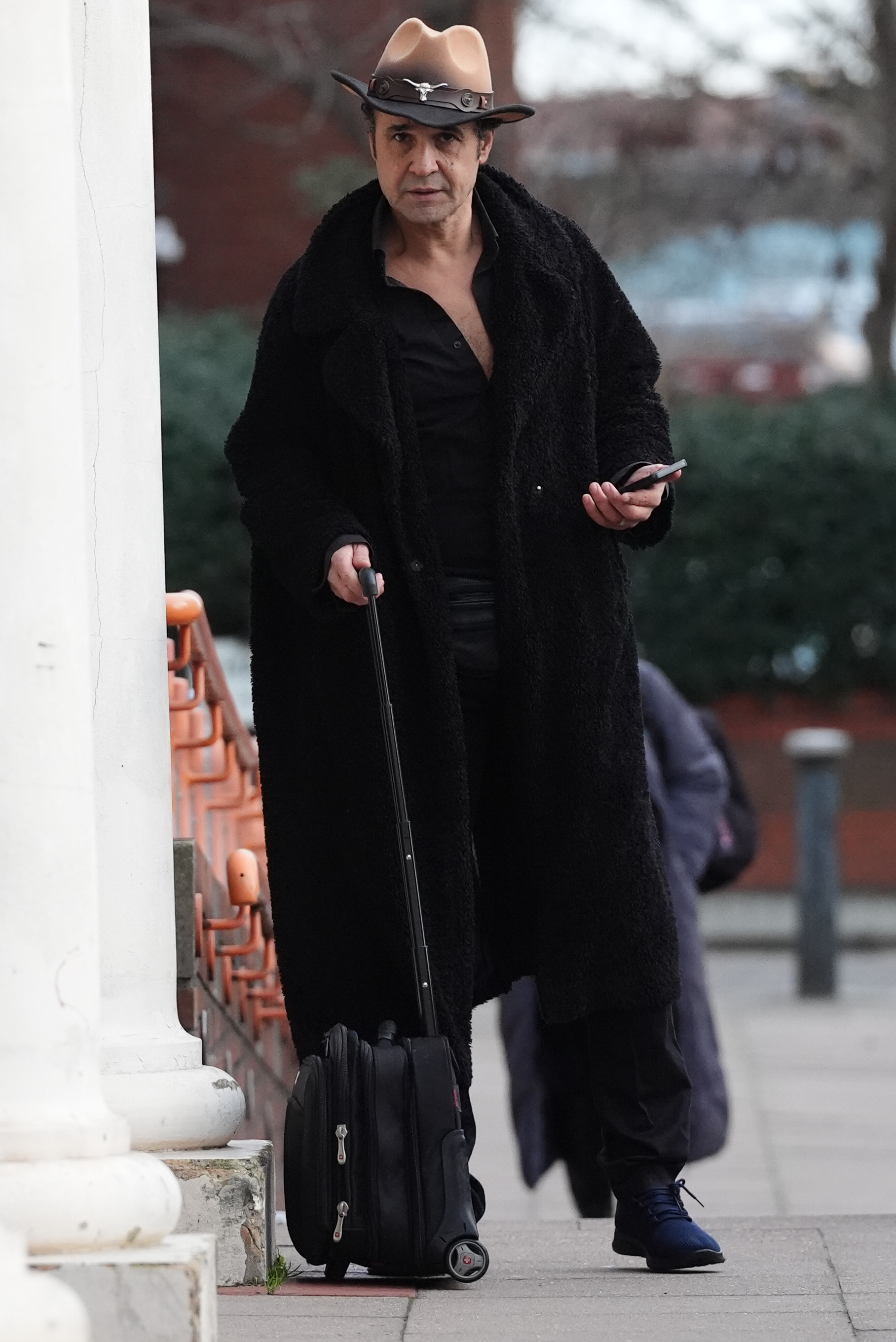 Yousseph "Chico" Slimani was seen looking on as he arrived at Willesden Magistrates' Court in north London, England, on 30 December 2025, over a drink-driving charge linked to 13 December 2025. | Source: Getty Images