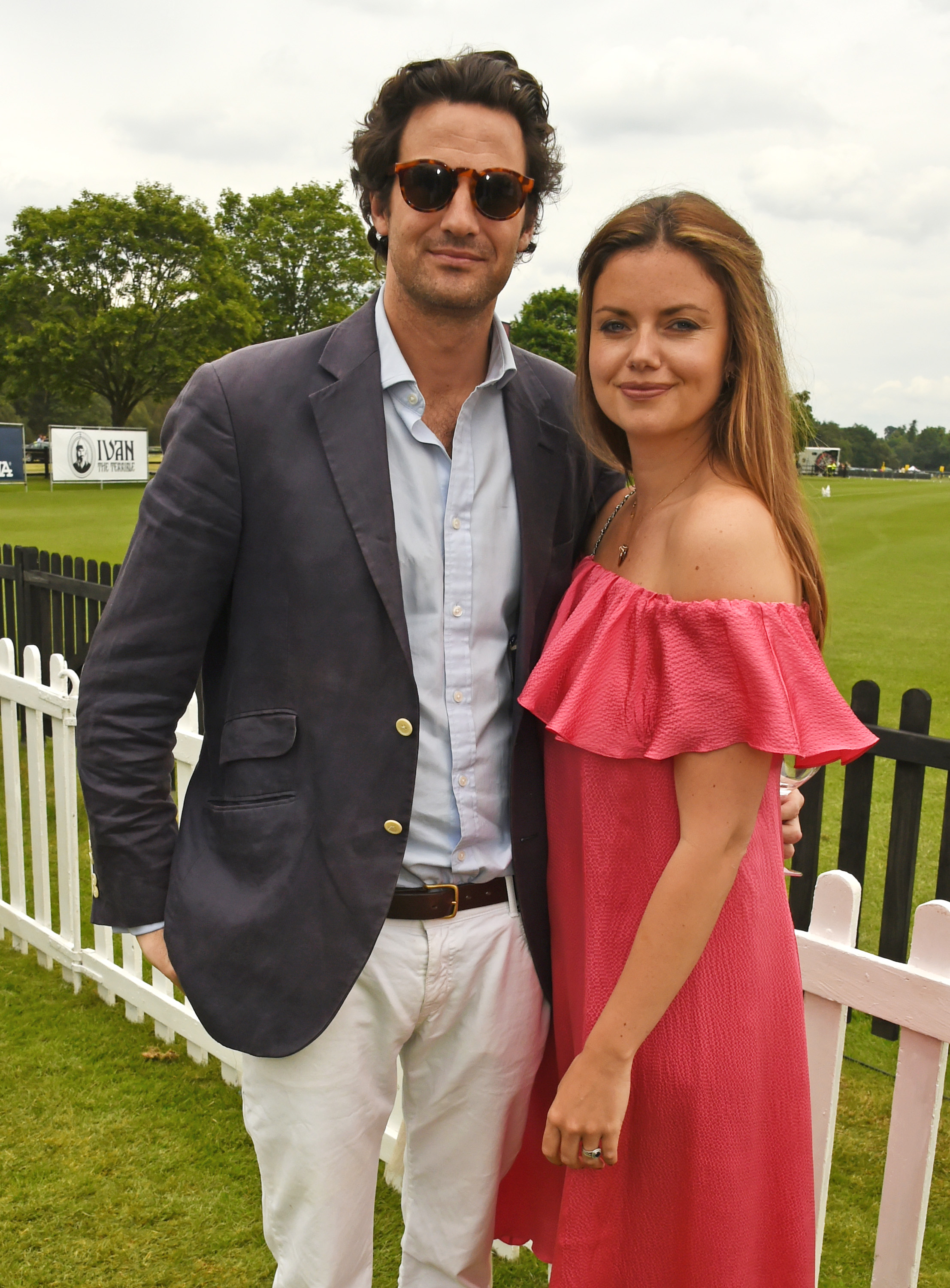 Rupert Finch and Lady Natasha Rufus Isaacs attend The Cartier Queen's Cup Final at Guards Polo Club on June 11, 2016 in Egham, England. | Source: Getty Images