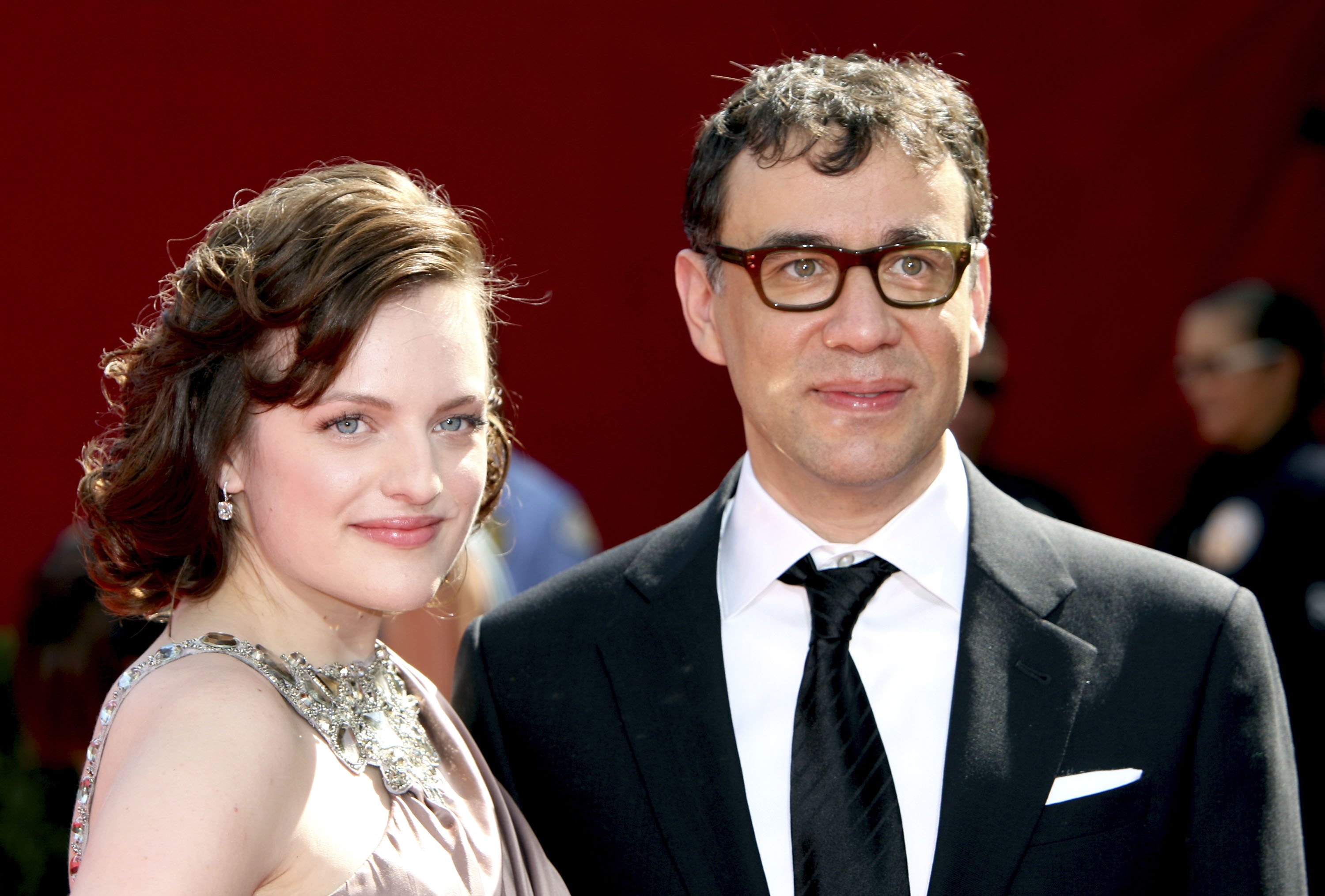 Elisabeth Moss and Fred Armisen at the Nokia Theatre on September 20, 2009, in Los Angeles, California. I Source: Getty Images