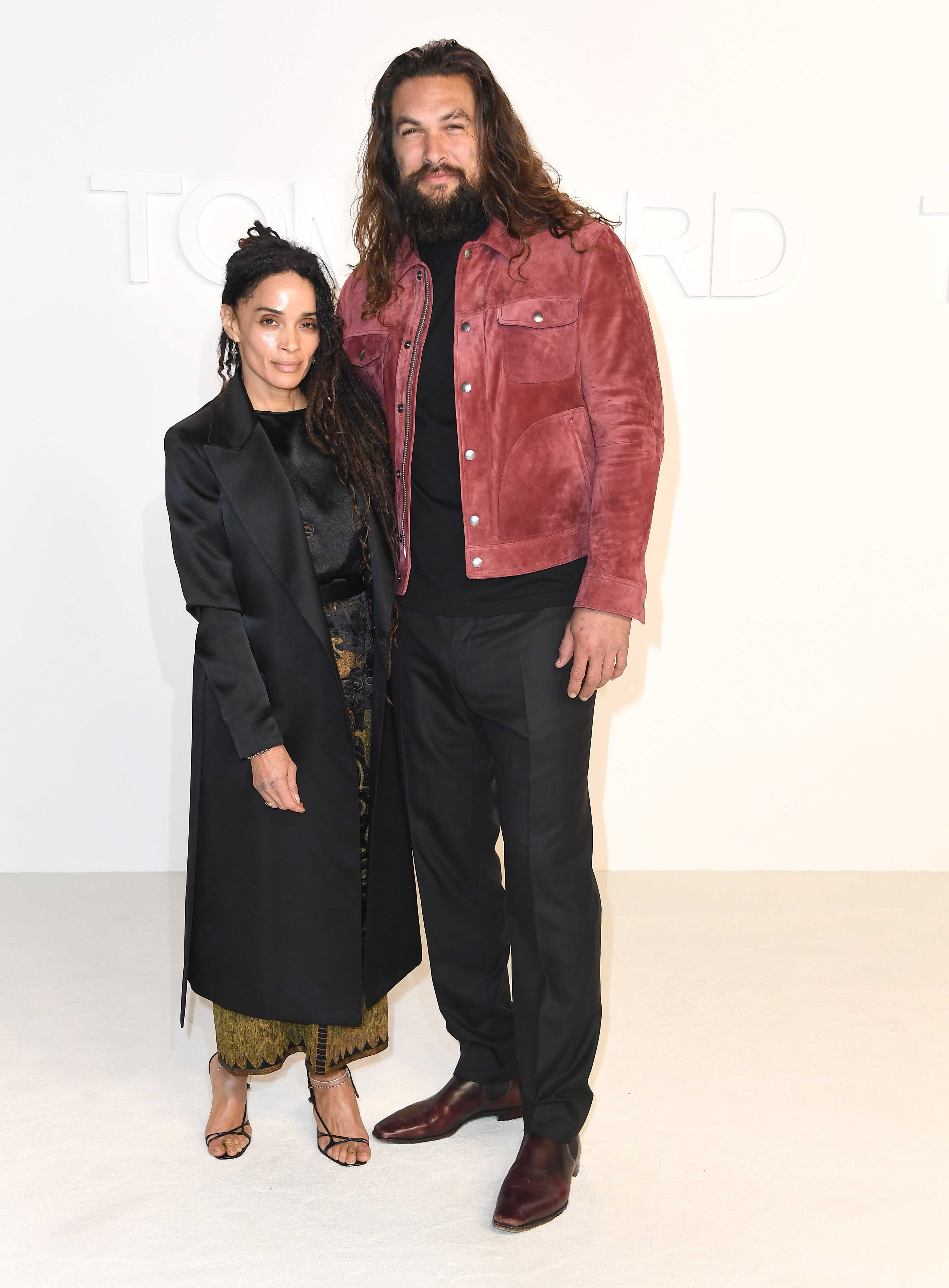 Lisa Bonet and Jason Momoa at the Tom Ford AW20 Show on February 7, 2020, in Hollywood, California | Source: Getty Images