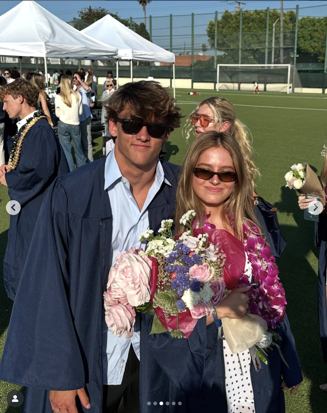 Darby Dempsey poses with a fellow graduate posted on May 31, 2025 | Source: Instagram/baileyypardee