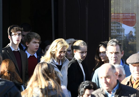Pablo Urdangarin y familiares el 25 de diciembre de 2019 en Vitoria-Gasteiz, España. | Foto: Getty Images