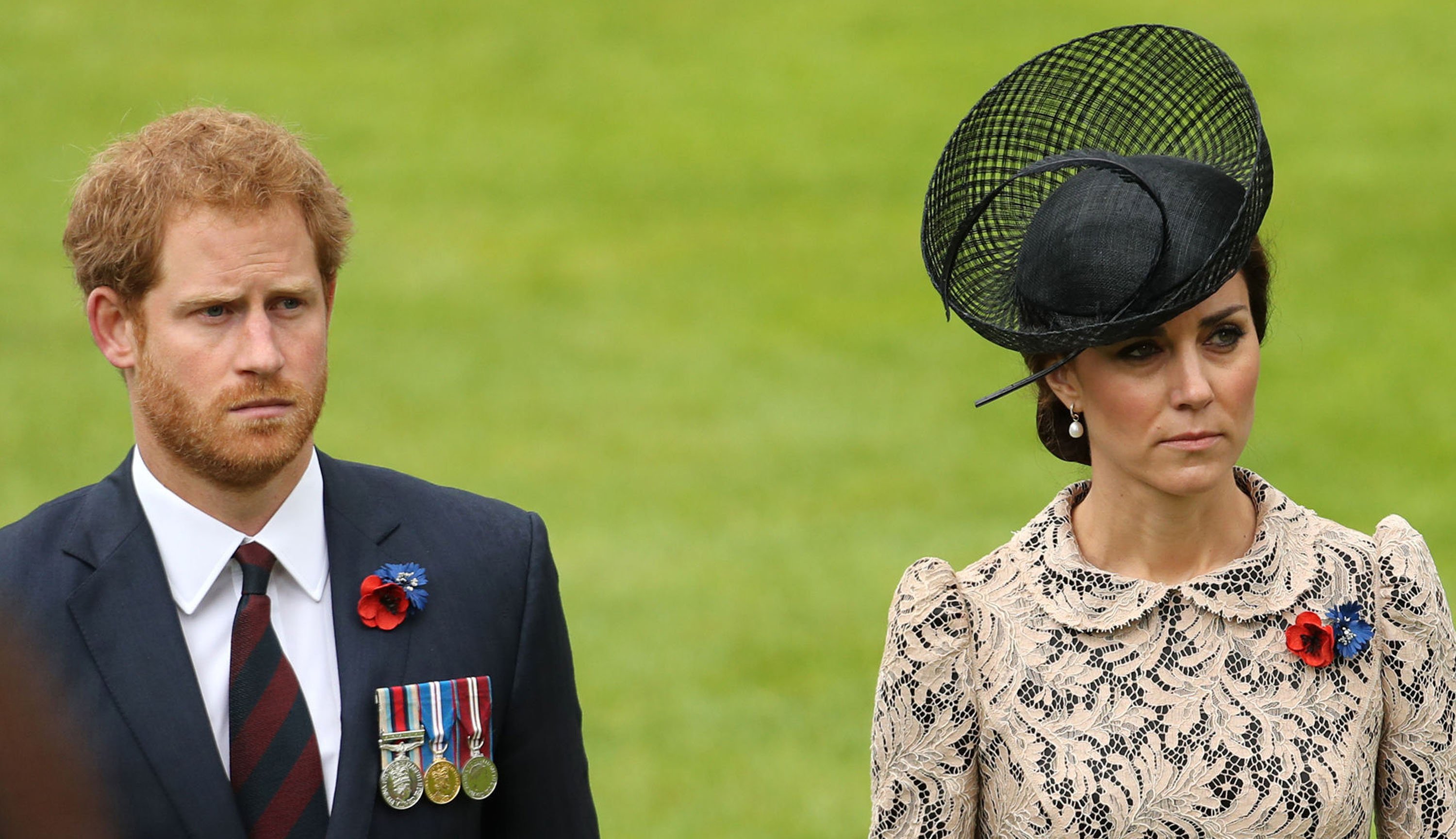 Catherine, Duchess of Cambridge and Prince Harry attend The Commemoration of the Centenary of The Battle of the Somme at The Commonwealth War Graves Commision Thiepval Memorial on July 01, 2016 in Albert, France | Source: Getty Images 