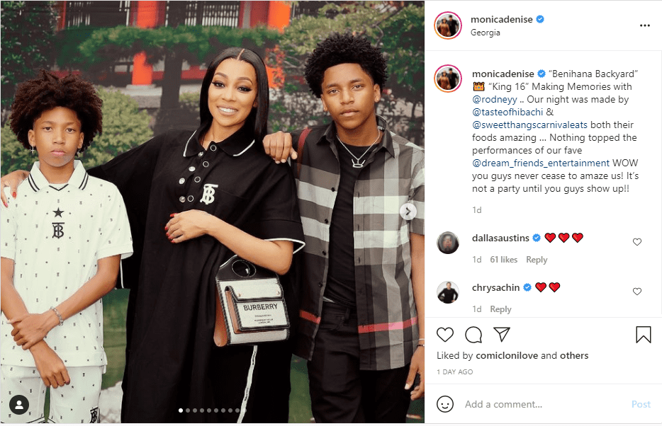 Image of Monica Denise and her sons | Photo: Instagram/monicadenise