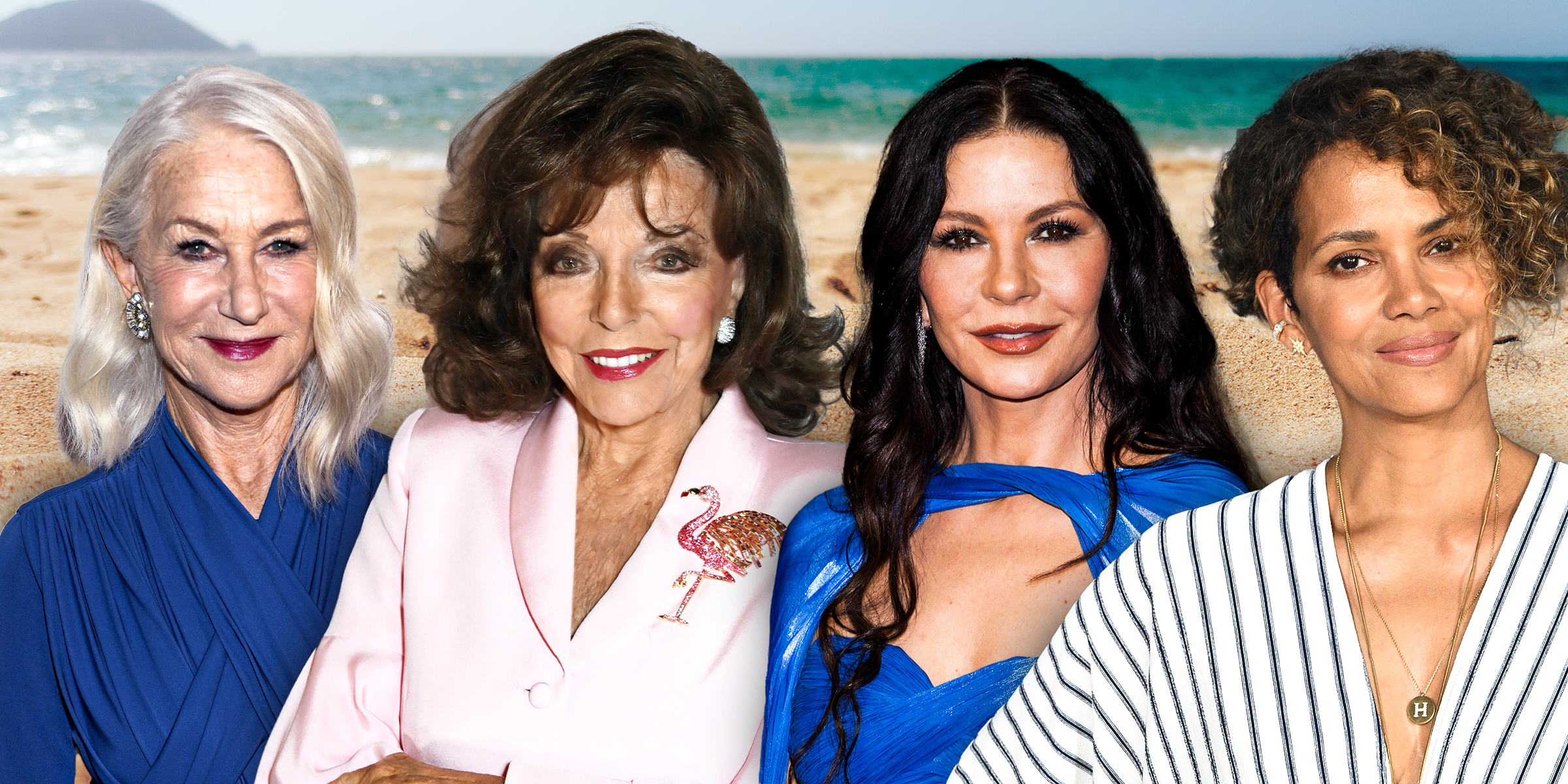 Helen Mirren | Joan Collins | Catherine Zeta-Jones | Halle Berry | Source: Getty Images