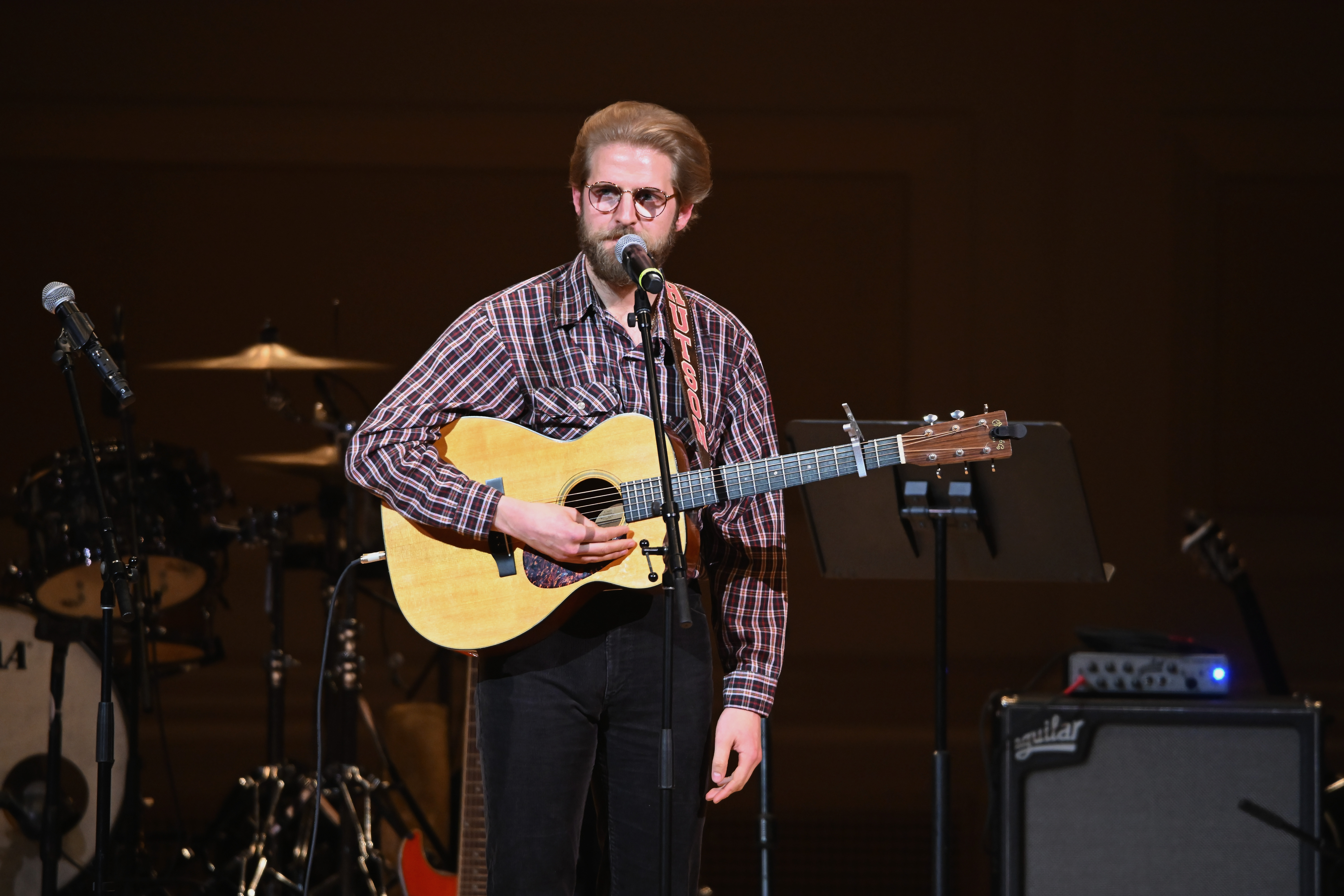 Christian Lee Hutson performs onstage during the 37th Annual Tibet House US Benefit Concert at Carnegie Hall on February 26, 2024 in New York City. | Source: Getty Images