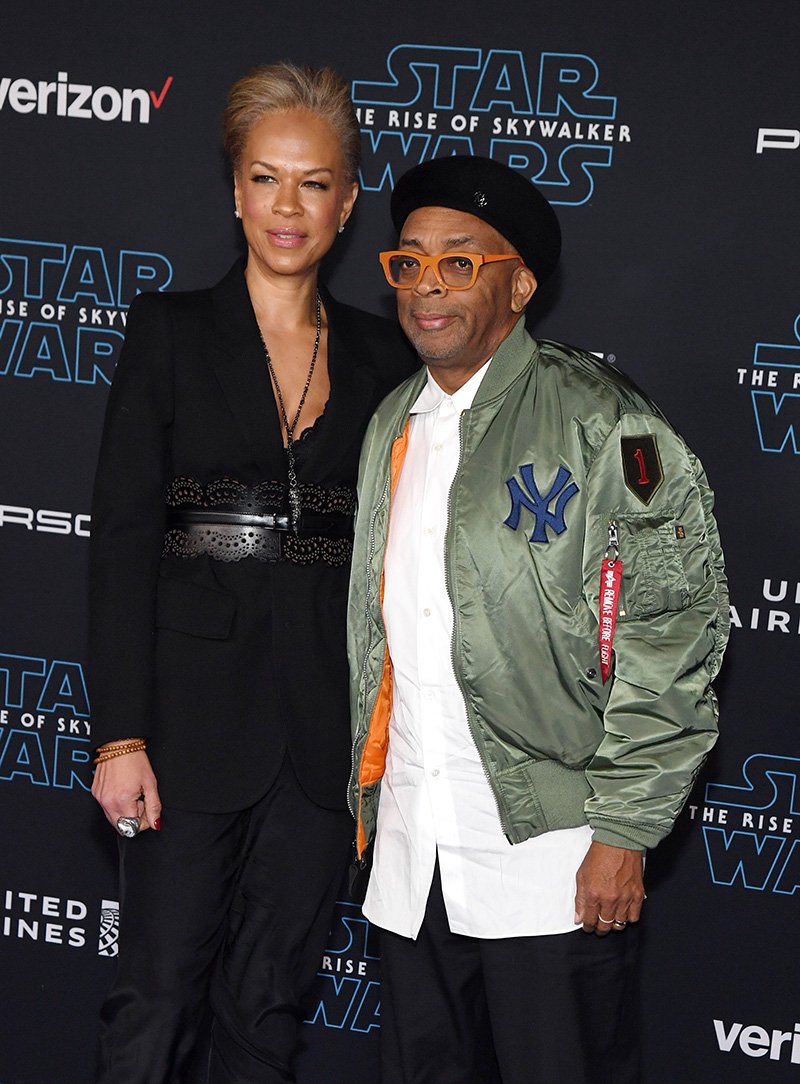 Tonya Lewis Lee and her husband, director/producer Spike Lee, attend the premiere of Disney's "Star Wars: The Rise of Skywalker" on December 16, 2019 in Hollywood, California. I Image: Getty Images.