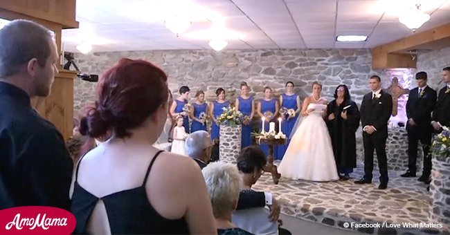 Bride wows wedding guests with emotional speech to groom's ex-wife