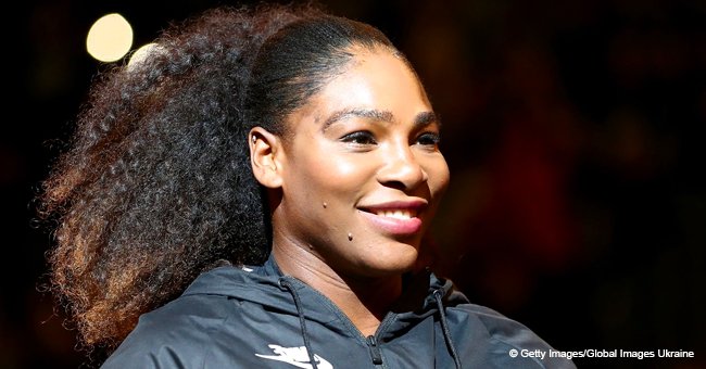 Serena Williams is the image of motherly bliss as she cuddles up next to baby Alexis in new photo