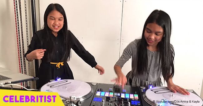 Twin girls flaunt their incredible DJ skills, remixing Notorious B.I.G.s music in viral video