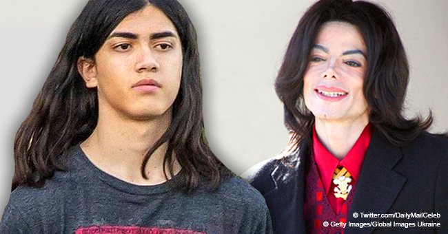 Michael Jackson youngest son Blanket looks all grown up during rare public outing