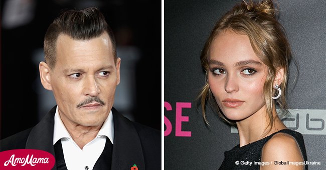 Johnny Depp’s 18-year-old daughter nearly bares all as she only wears a low-cut grey jacket