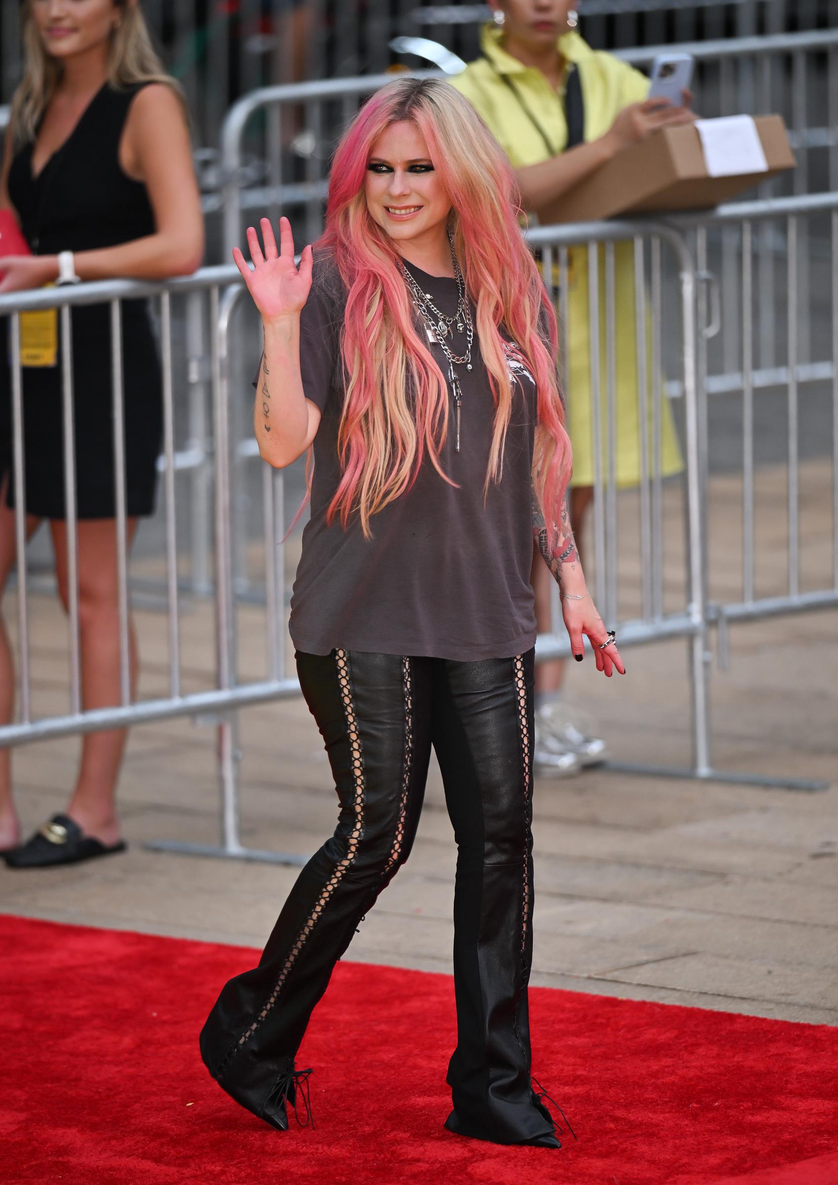 Avril Lavigne at "Deadpool & Wolverine's" world premiere on July 22, 2024, in New York. | Source:  Getty Images