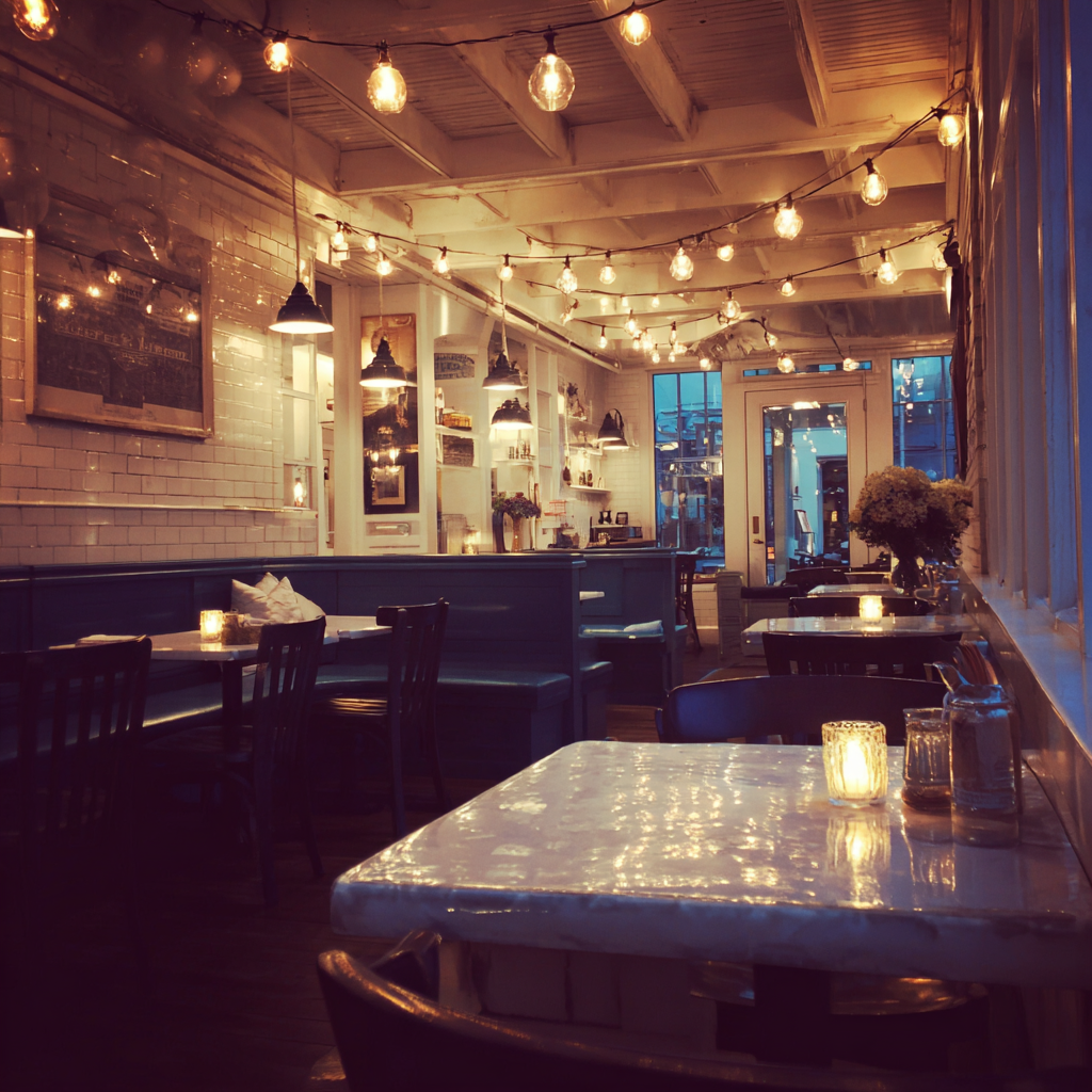 The interior of a restaurant | Source: Midjourney