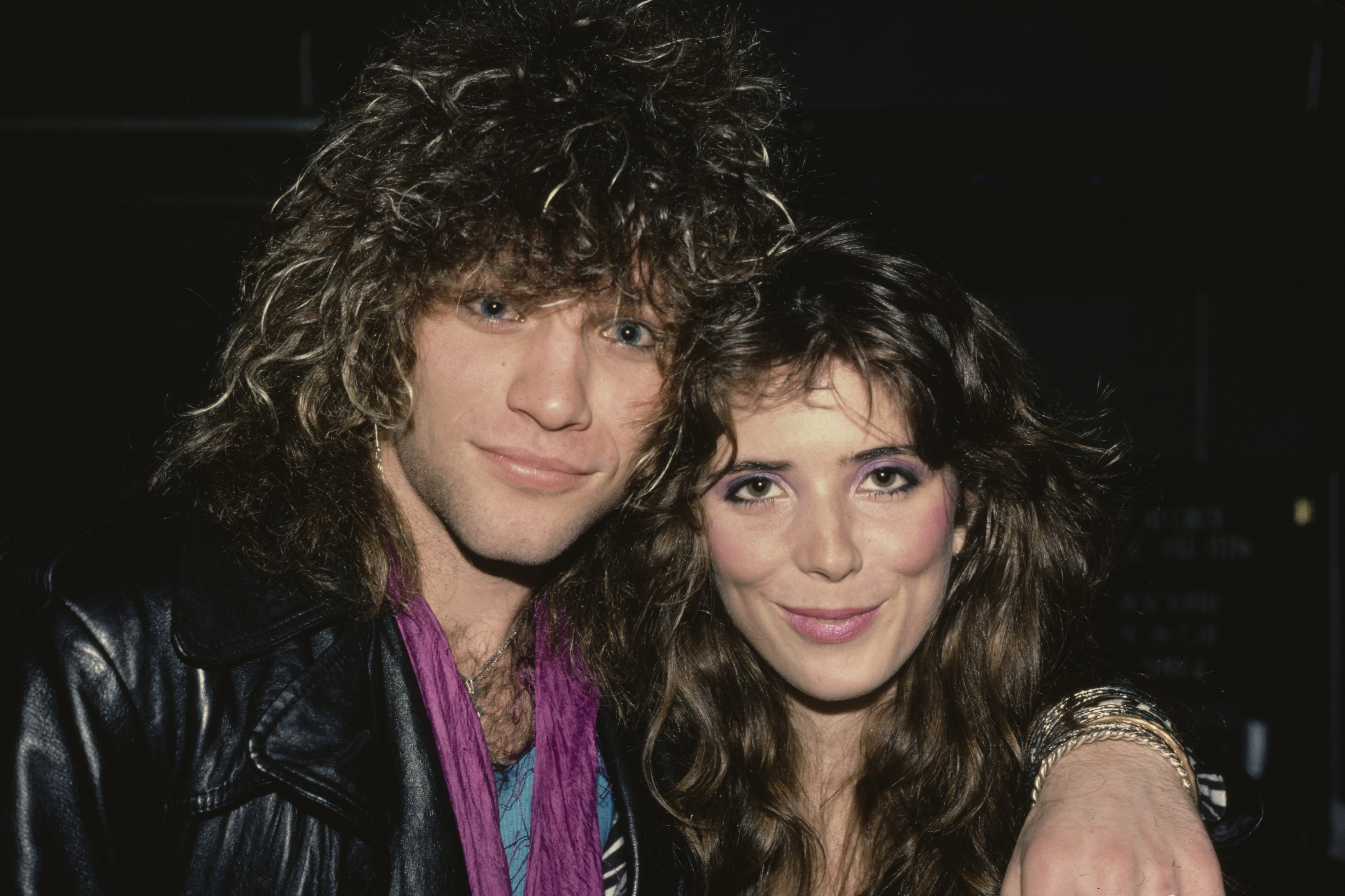 Jon Bon Jovi and Dorothea Hurley in Los Angeles, California, March 1985. | Source: Getty Images