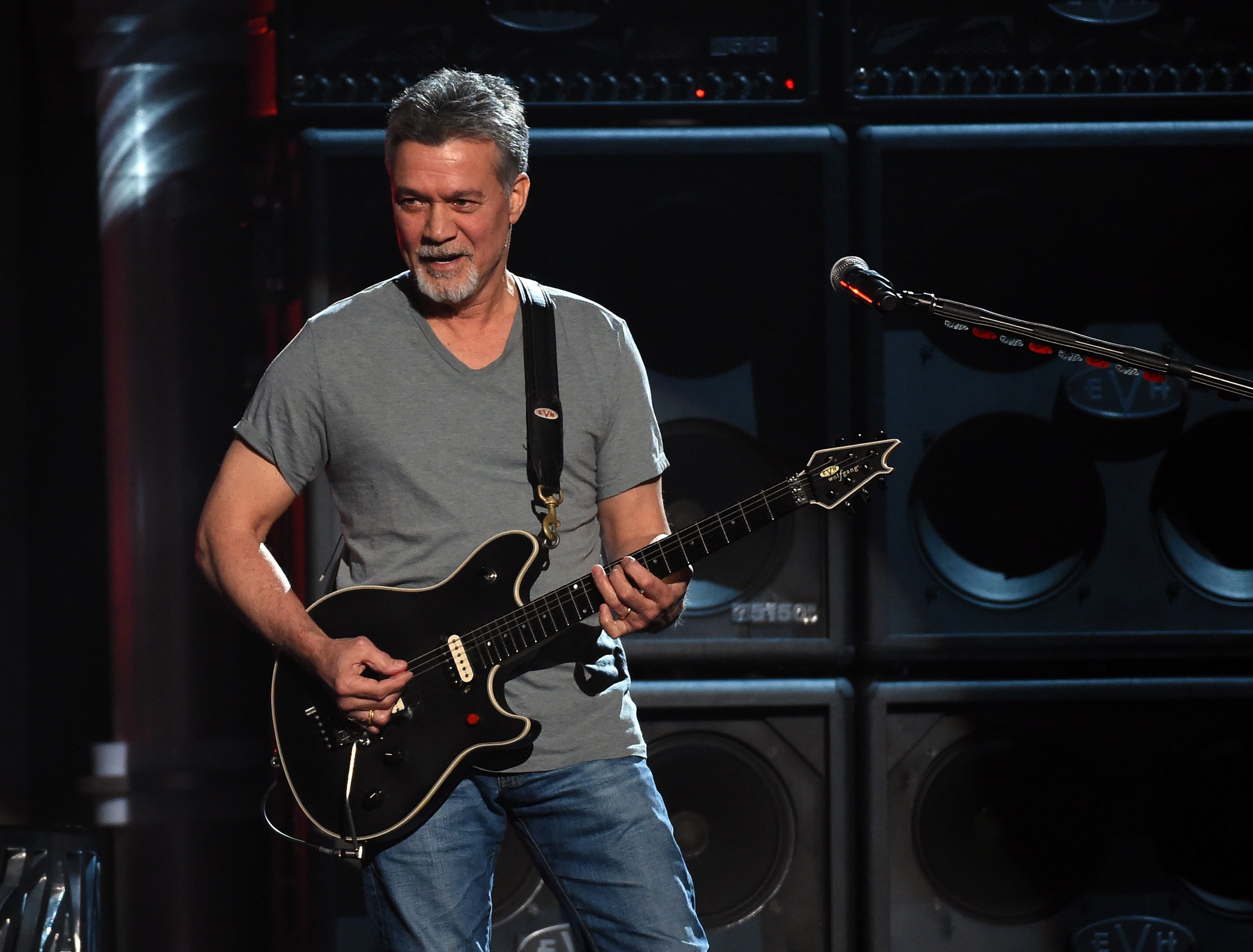 Eddie Van Halen performs onstage during the 2015 Billboard Music Awards on May 17, 2015, in Las Vegas, Nevada. | Source: Getty Images.