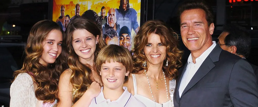 A picture of Arnold Schwarzenegger, his wife Maria Shriver and their kids | Photo: Getty Images