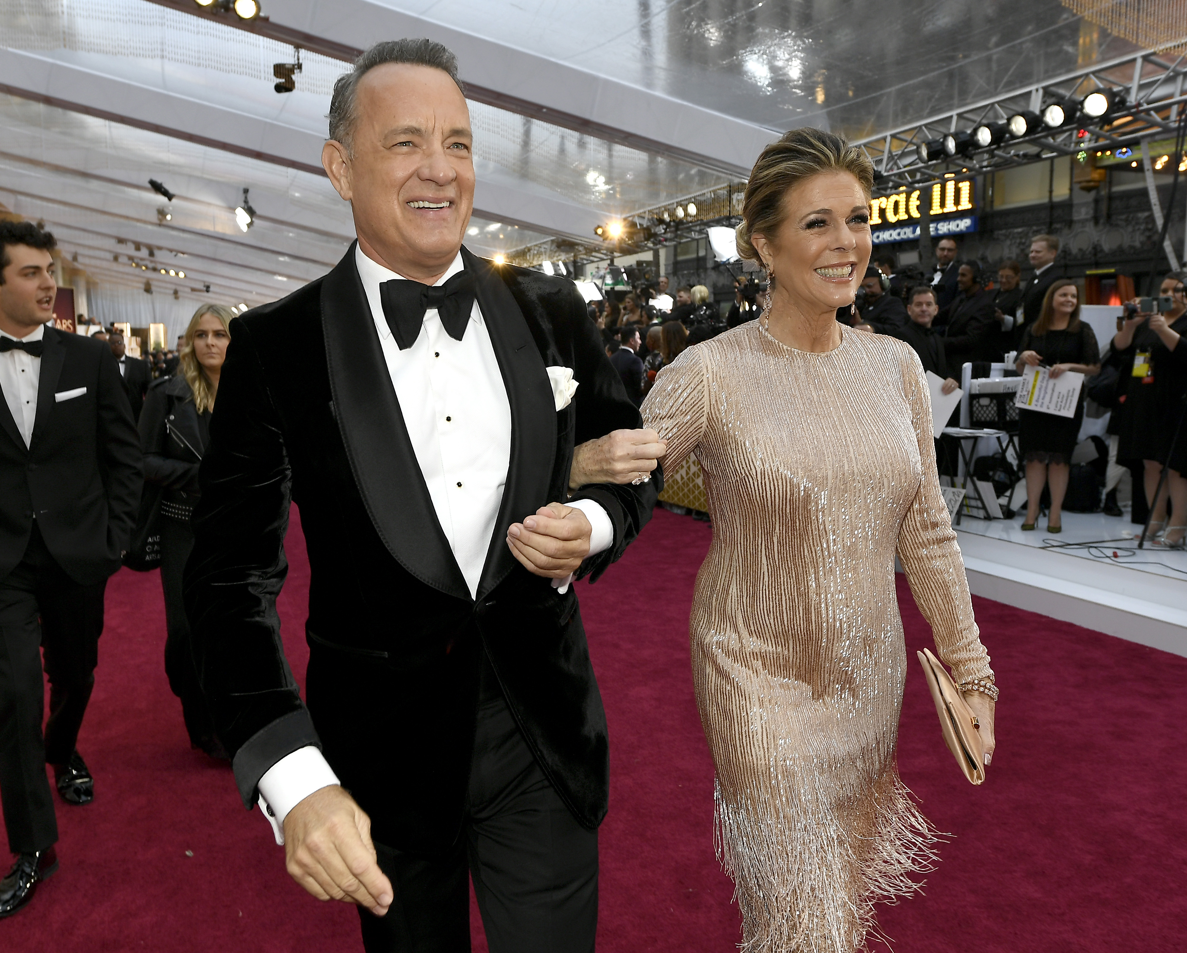 Tom Hanks and Rita Wilson at the 92nd Annual Academy Awards on February 9, 2020, in Hollywood, California | Source: Getty Images