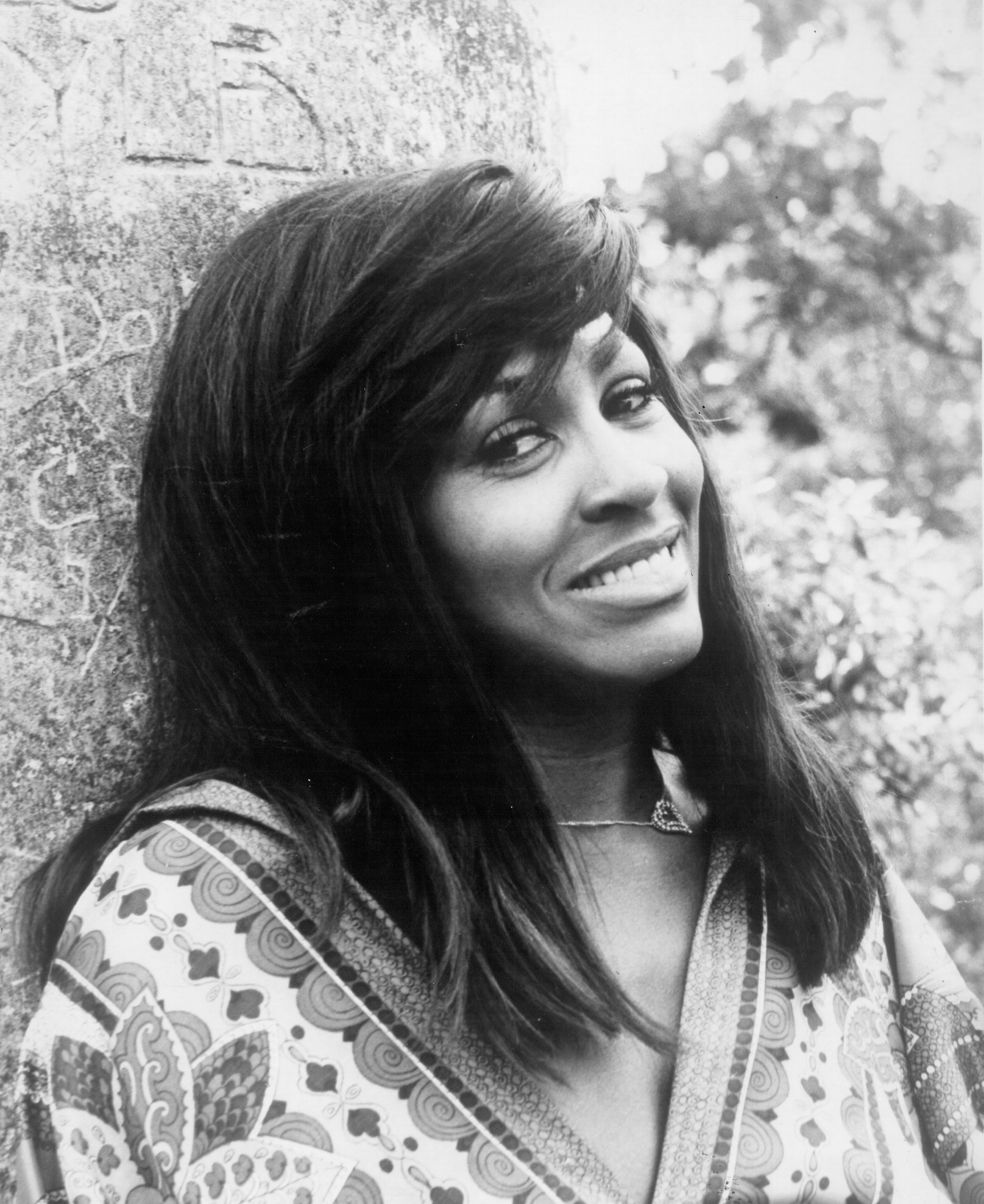 Tina Turner posing for a black-and-white portrait in 1971 | Source: Getty Images