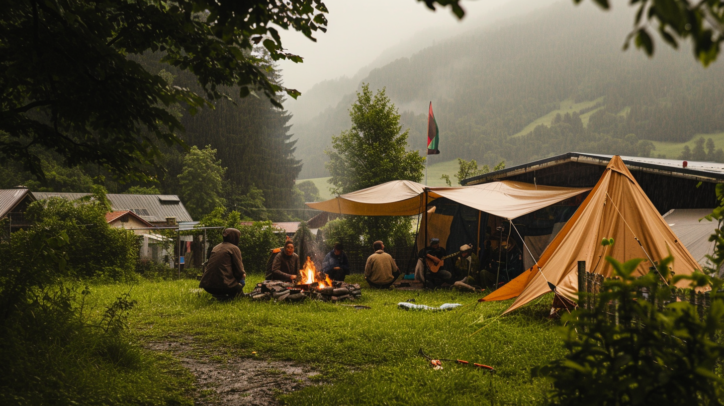 People at a campsite | Source: Midjourney