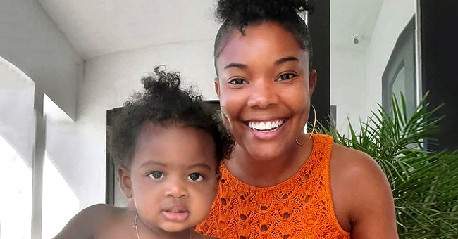 Gabrielle Union S Daughter Kaavia Wears Oversized Yellow Jacket In A Cute Photo