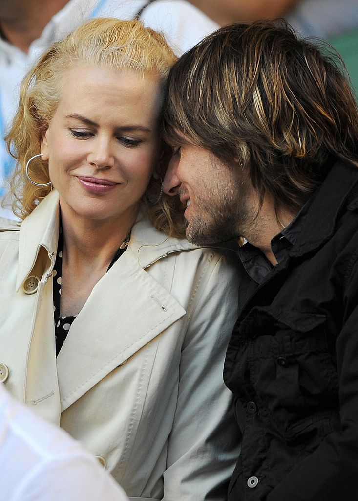 Nicole Kidman and Keith Urban at the Australian Open tennis tournament in Melbourne on January 21, 2008. | Source: Romeo Gacad/AFP/Getty Images