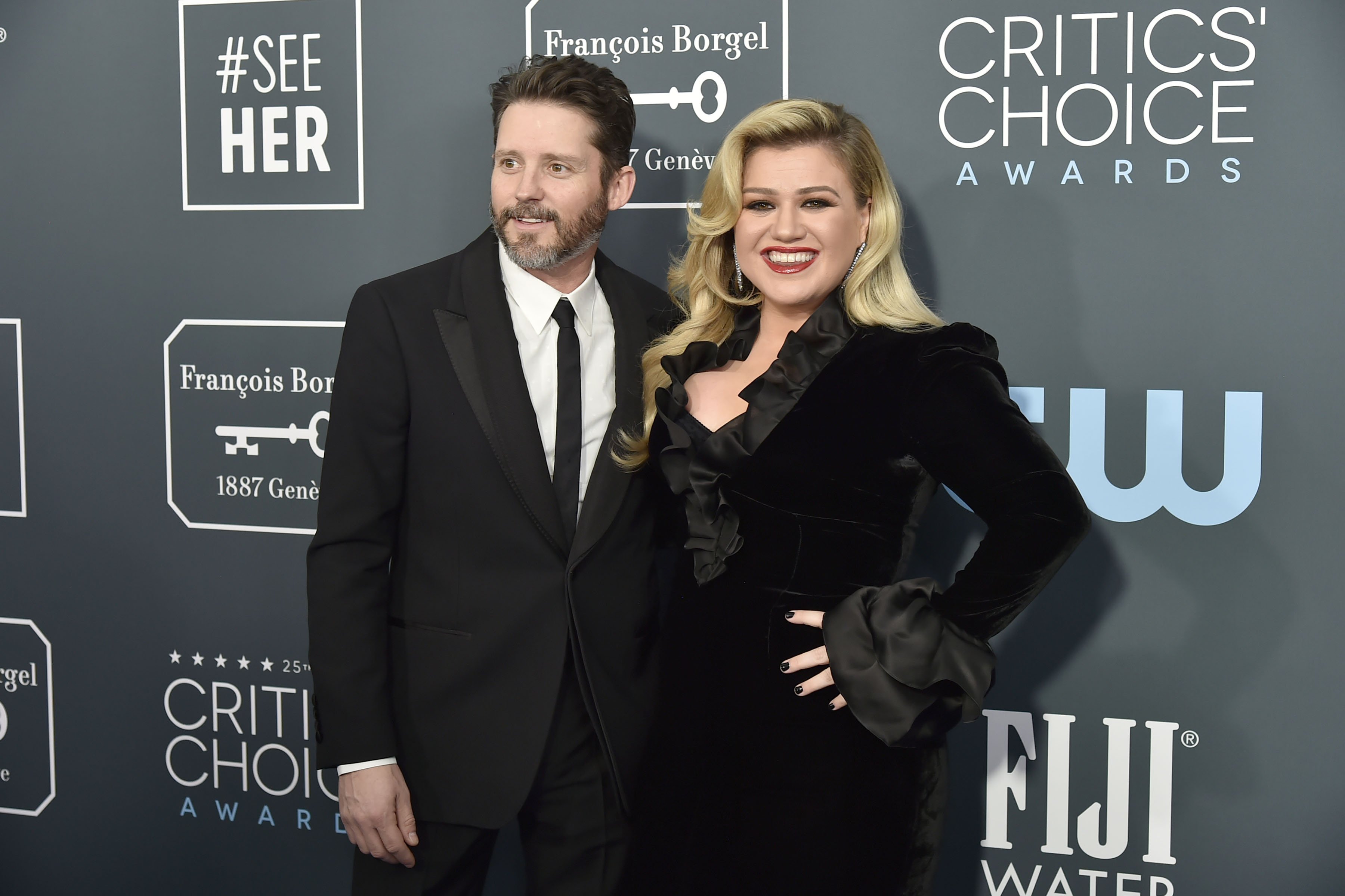 Brandon Blackstock and Kelly Clarkson attend the 25th Annual Critics' Choice Awards at Barker Hangar on January 12, 2020. | Source: Getty Images