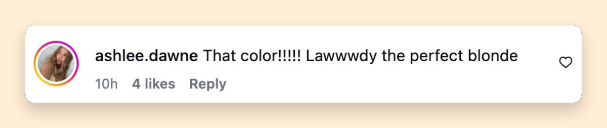 A netizen's comment about Ciara's new selfies posted on May 27, 2026 | Source: Instagram/ciara