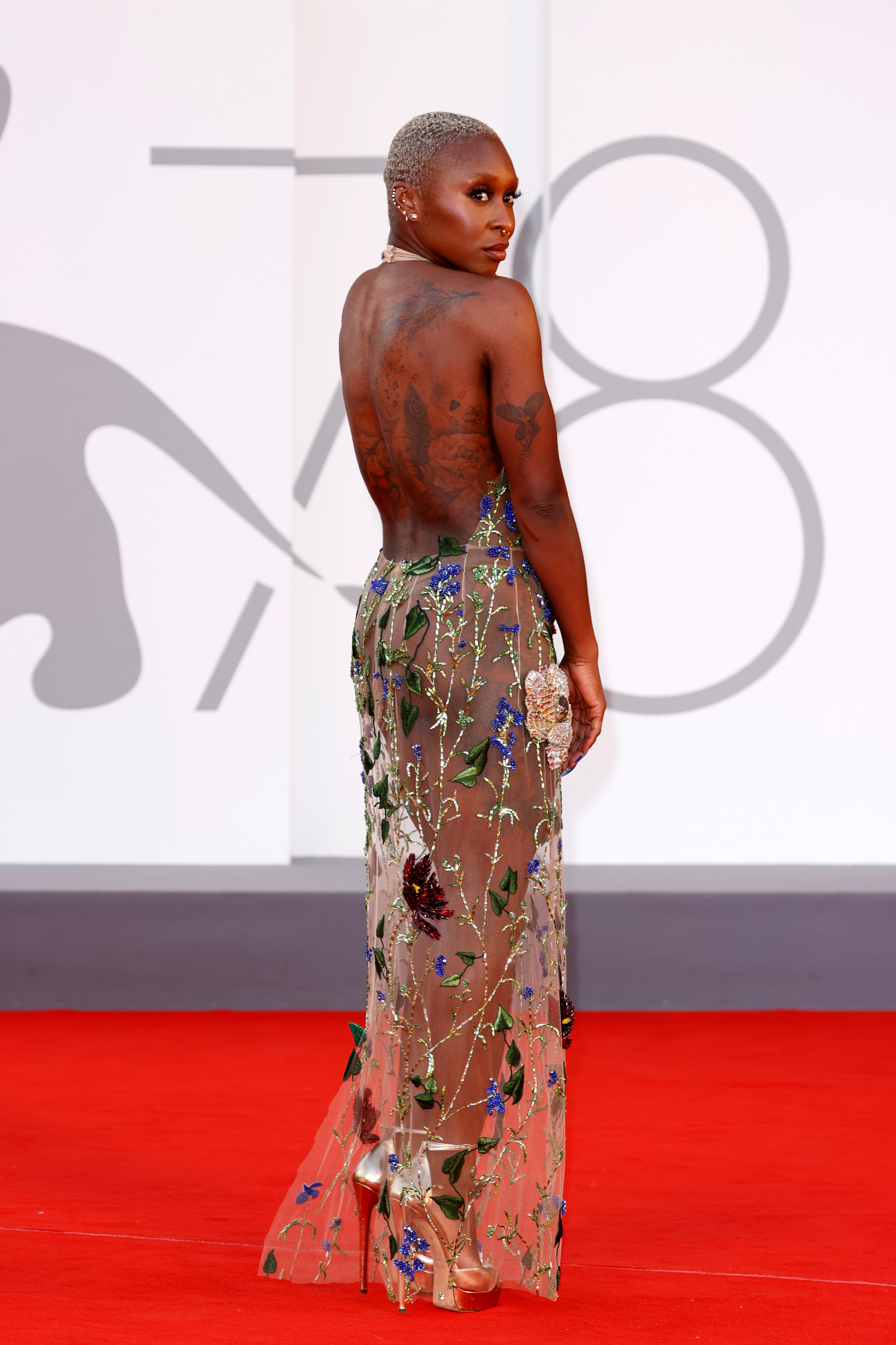 Venezia78 Jury Member Cynthia Erivo attends the closing ceremony red carpet during the Venice International Film Festival on September 11, 2021, in Venice, Italy | Source: Getty Images