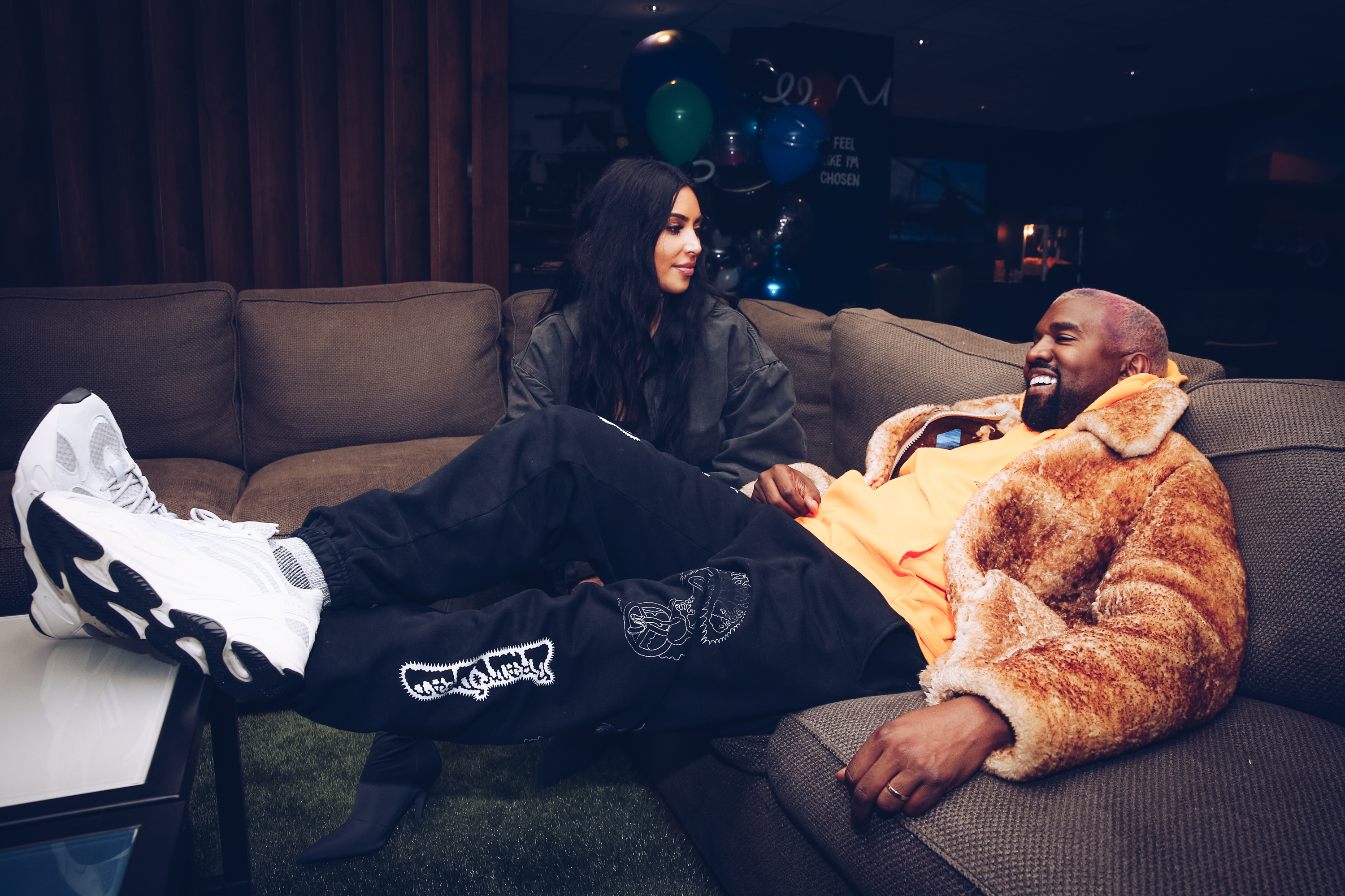 Kim Kardashian and Kanye West at the Travis Scott Astroworld Tour in Inglewood, California on December 19, 2018 | Source: Getty Images