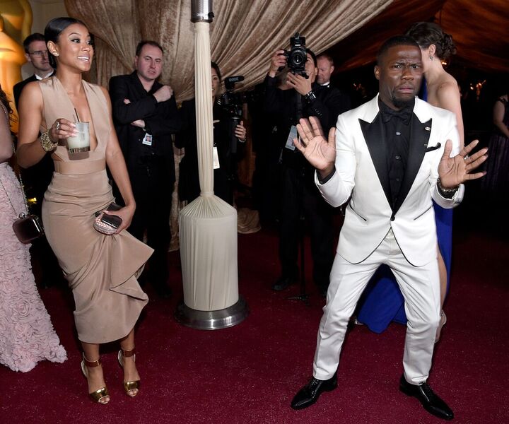 Kevin Hart posing at a red carpet event | Source: Getty Images/GlobalImagesUkraine